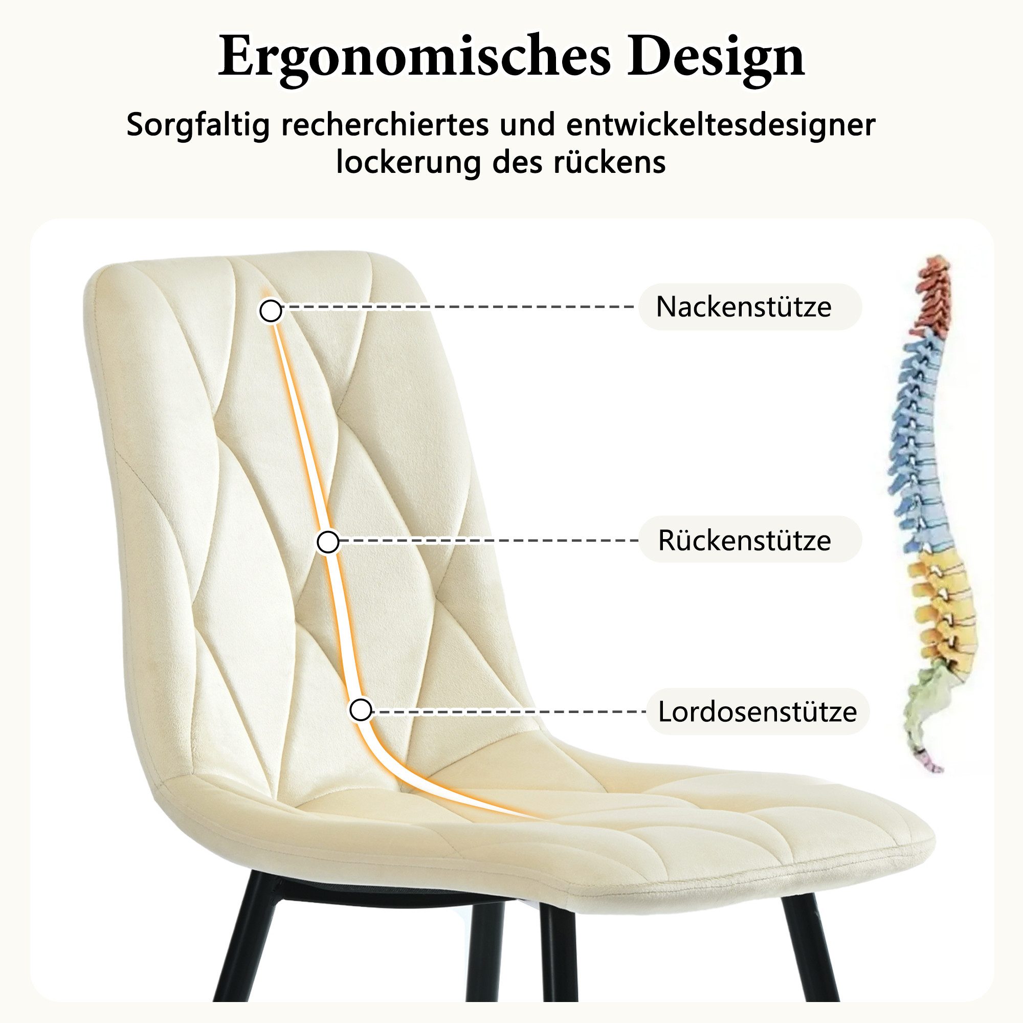 i@home Essgruppe 117×68cm Esstisch mit 4 Stühlen, (Rechteckiger Esstisch Mo günstig online kaufen