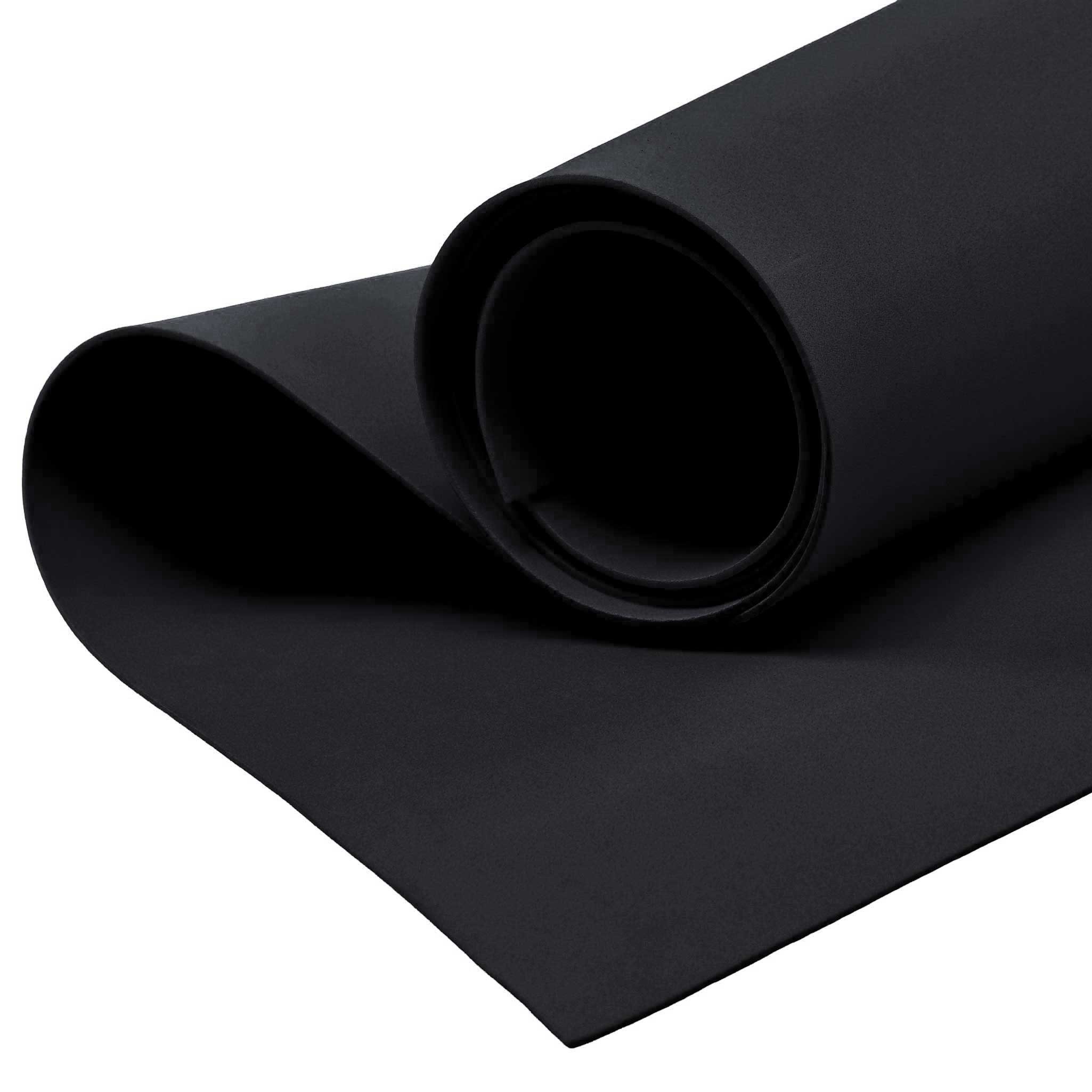maDDma Moosgummi ab 0,5m Moosgummi 90cm breit Schaumgummi, schwarz