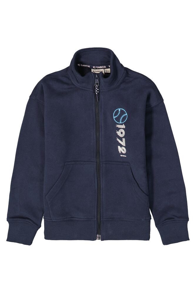 Garcia Sweatjacke Dunkelblaue Sweatjacke mit Reißverschluss (H55464-6971)
