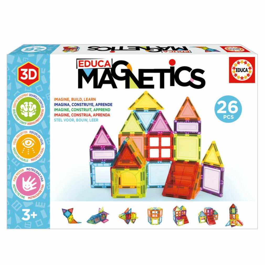 Educa Magnetics 26Stück Konstruktions-Spielset, (Packung)