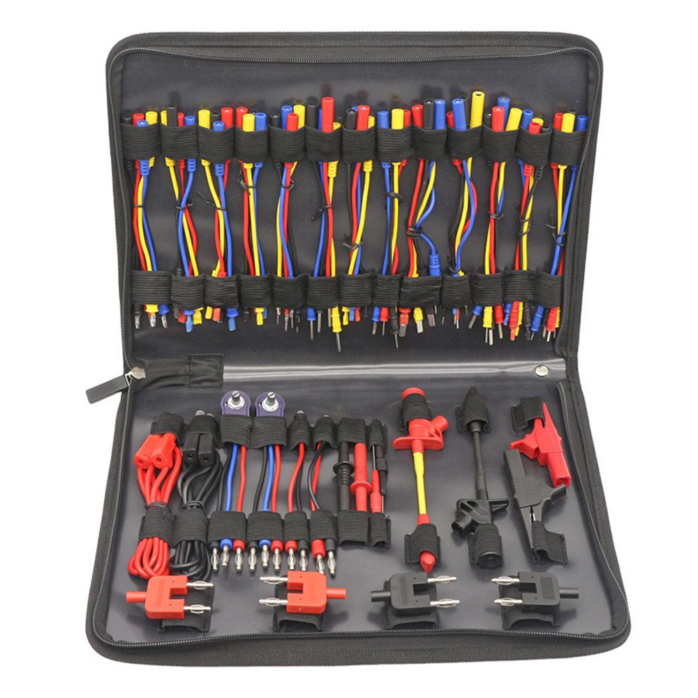 Hikity Multimeter Multimeter Messzubehör-Set mit Prüfleitungen 70tlg, (70 St), Multimeter-Messleitungssatz