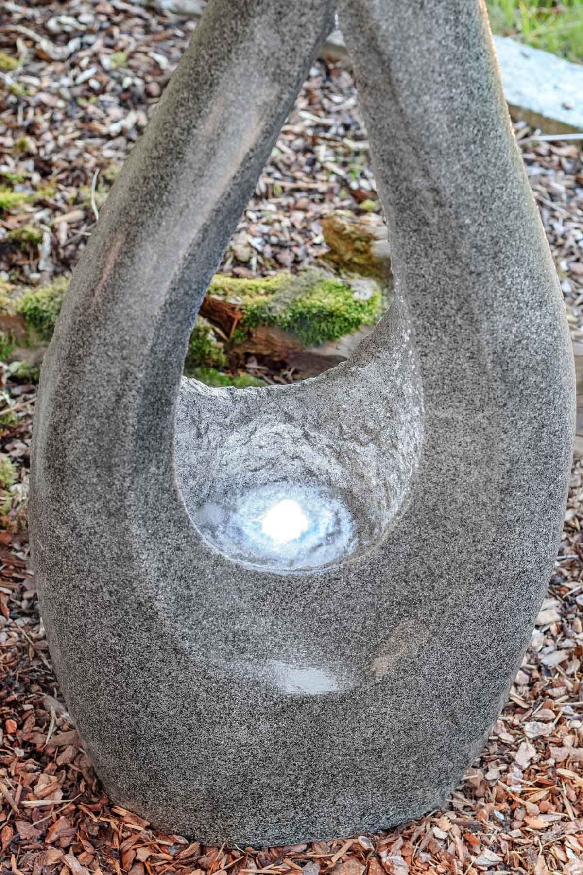 Gartenbrunnen FoCurved cm, Led Kiom Breite 133 Springbrunnen 40 cm