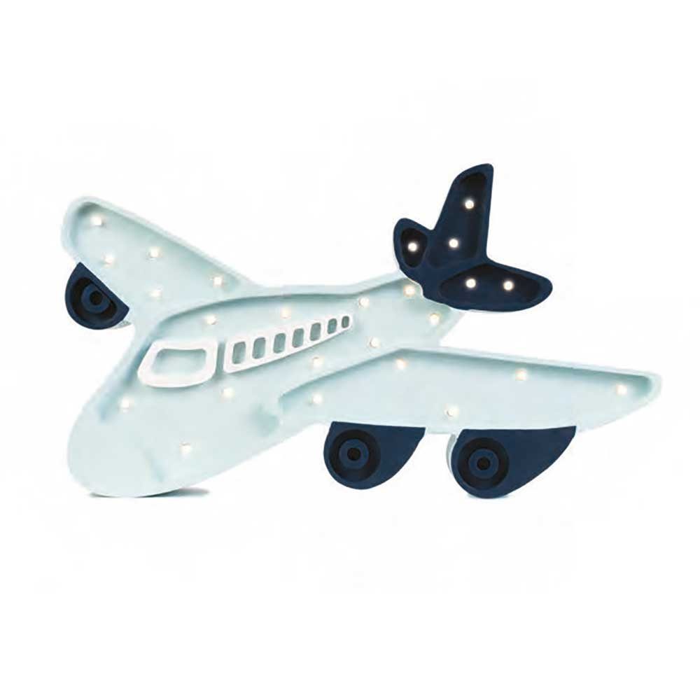 little lights Tischleuchte Kinderleuchte Flugzeug Blau