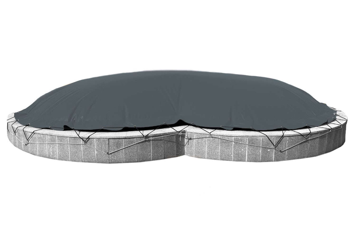 AirDeluxe Pool-Abdeckplane Aufblasbare achtform Poolabdeckung Poolplane, au günstig online kaufen