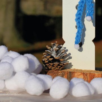 Bestlivings Dekokugel Snow, Künstliche Schneebälle (ca. 140 Stück) Schneball weiß - Ø4-5cm - zum Basteln, Winterdekoration, weiße Kunstschneebälle im Set, Kindergeburtstag