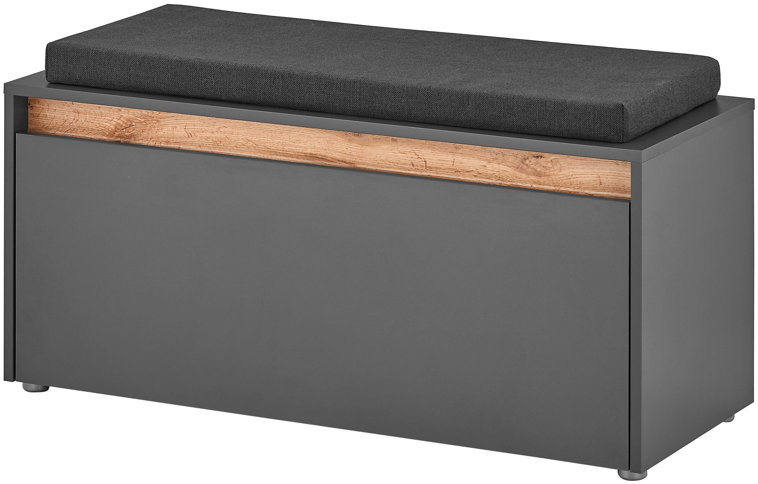 Home affaire Polsterbank GiRON/CiTY, Garderobenbank mit Klappe, Sitzbank in vier Farben (2-St), viel Stauraum, Platz für ca. 8 Paar Schuhe, 100 cm breit