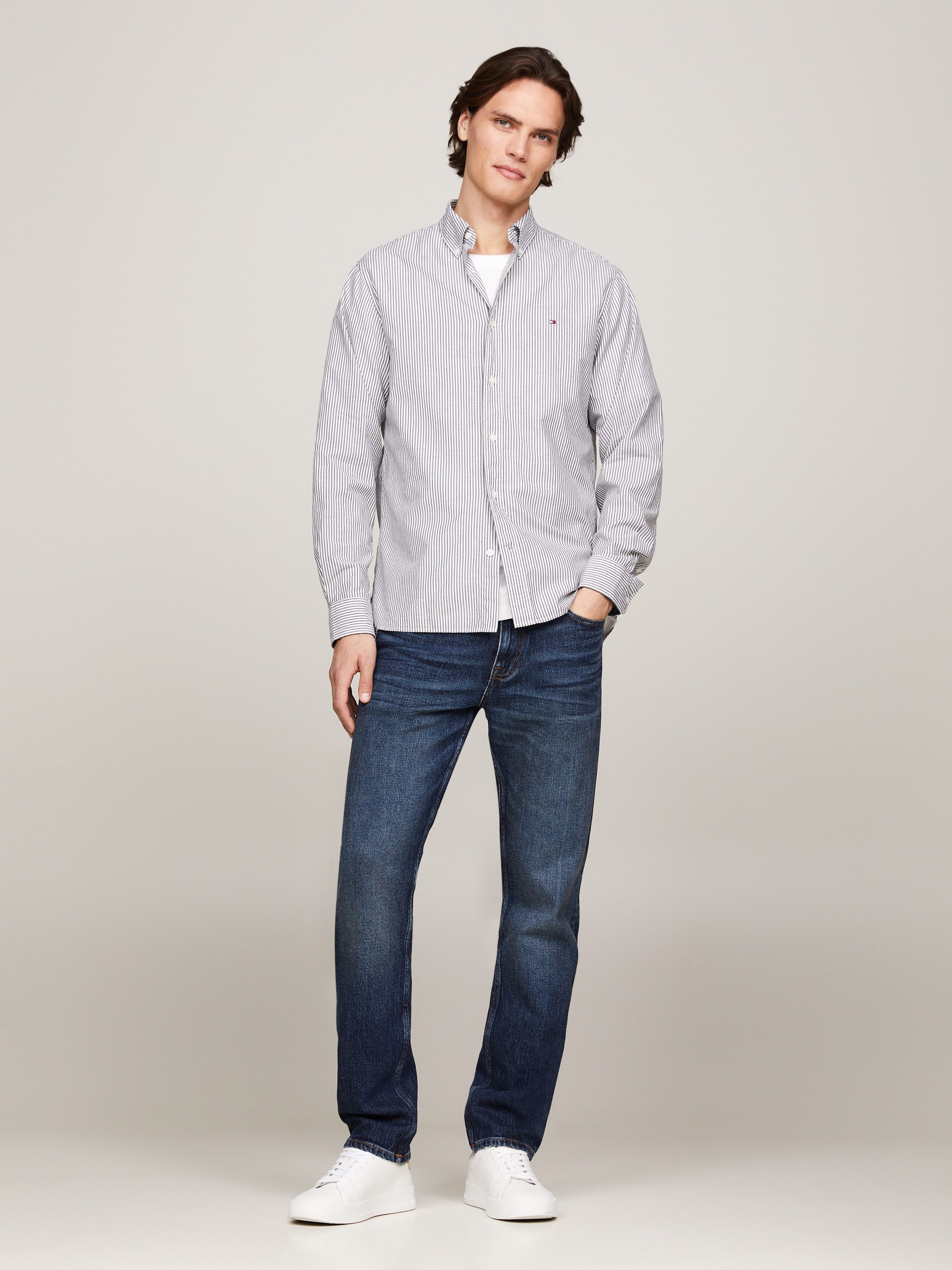 Tommy Hilfiger Businesshemd NAT. SOFT EASY STRIPE Regular Fit SHIRT