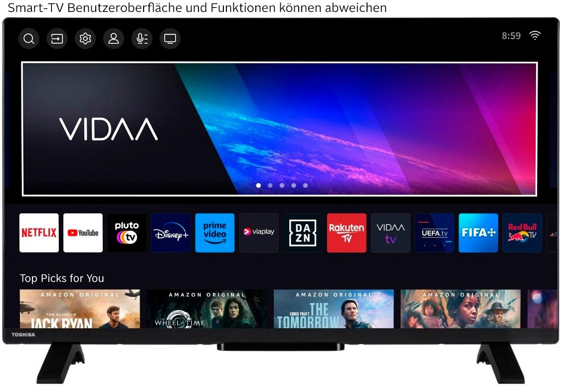 Toshiba 32WV2F63DA LED-Fernseher (80 cm/32 Zoll, HD ready, Smart-TV)