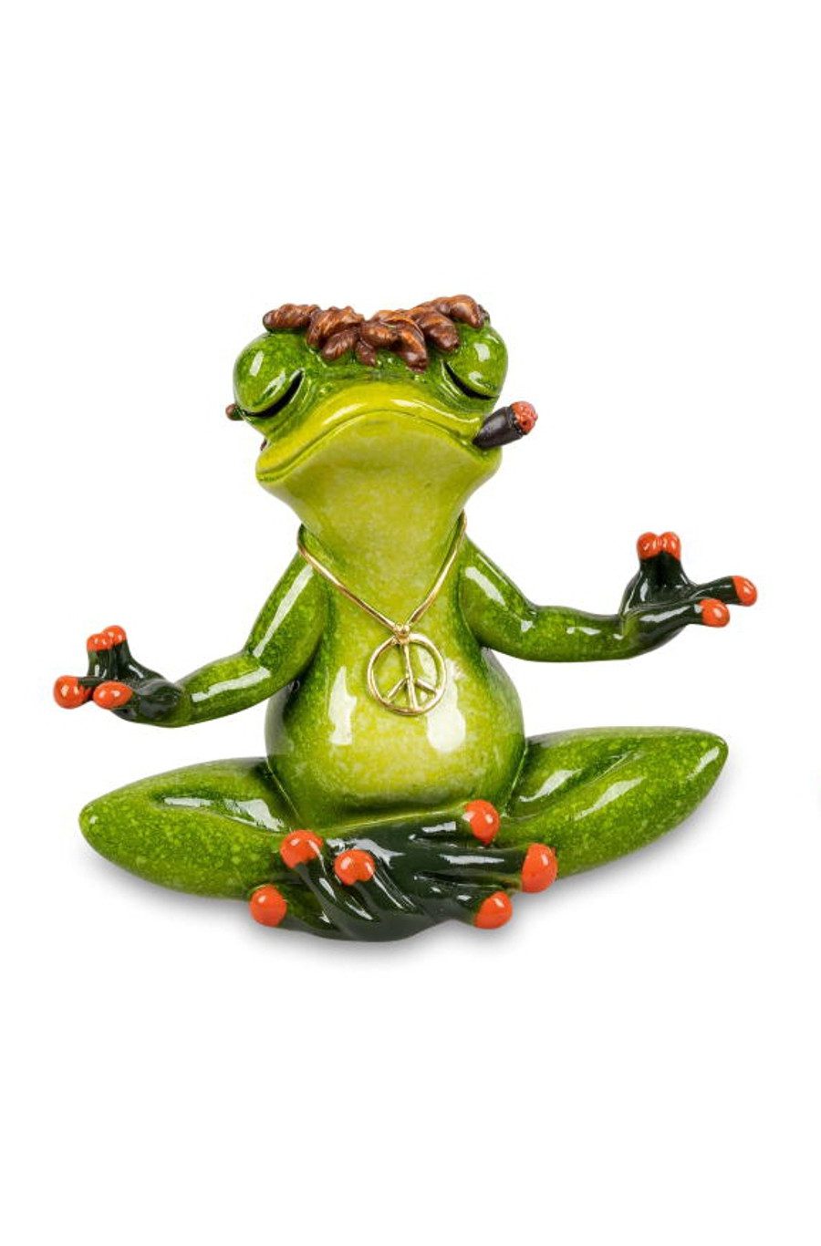 formano Dekofigur Frosch Yoga Meditation 8 cm Froschfigur Kunststein glänze günstig online kaufen