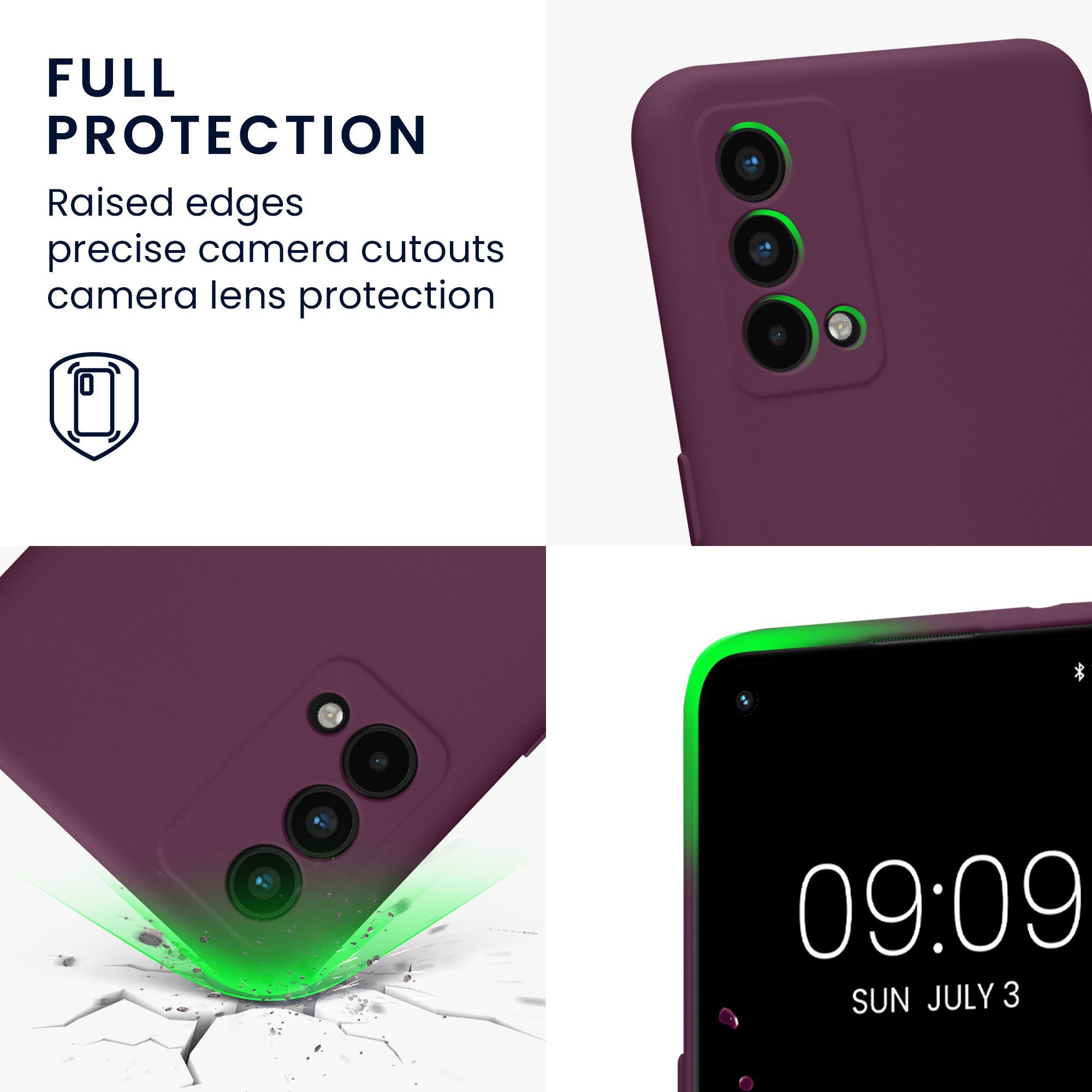 kwmobile Handyhülle Slim Case für Realme GT Master Edition, Hülle Silikon Handy - Handyhülle gummiert