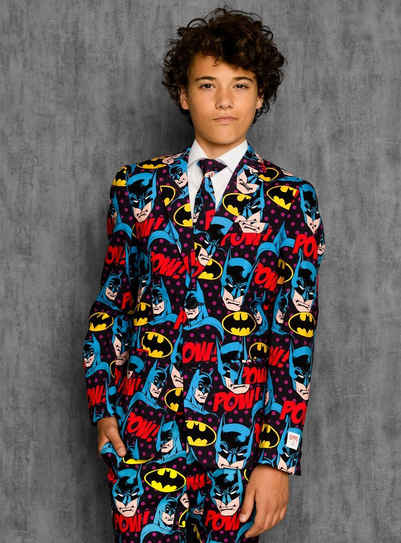 Opposuits Kostüm Teen Dark Knight, Mit diesem Anzug für Jugendliche wird auch dem Dark Knight nichts zu