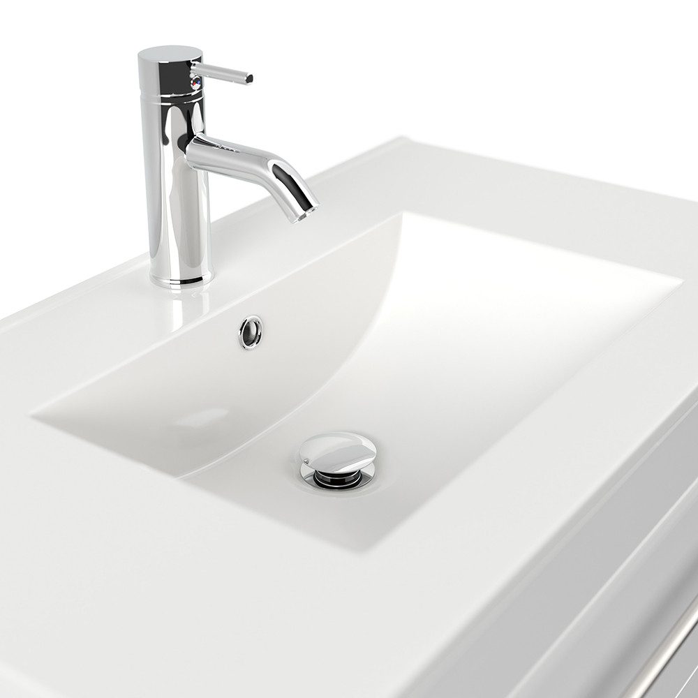 Lomadox Waschtisch HARLINGEN-02, 80cm breit, Keramikwaschbecken, günstig online kaufen