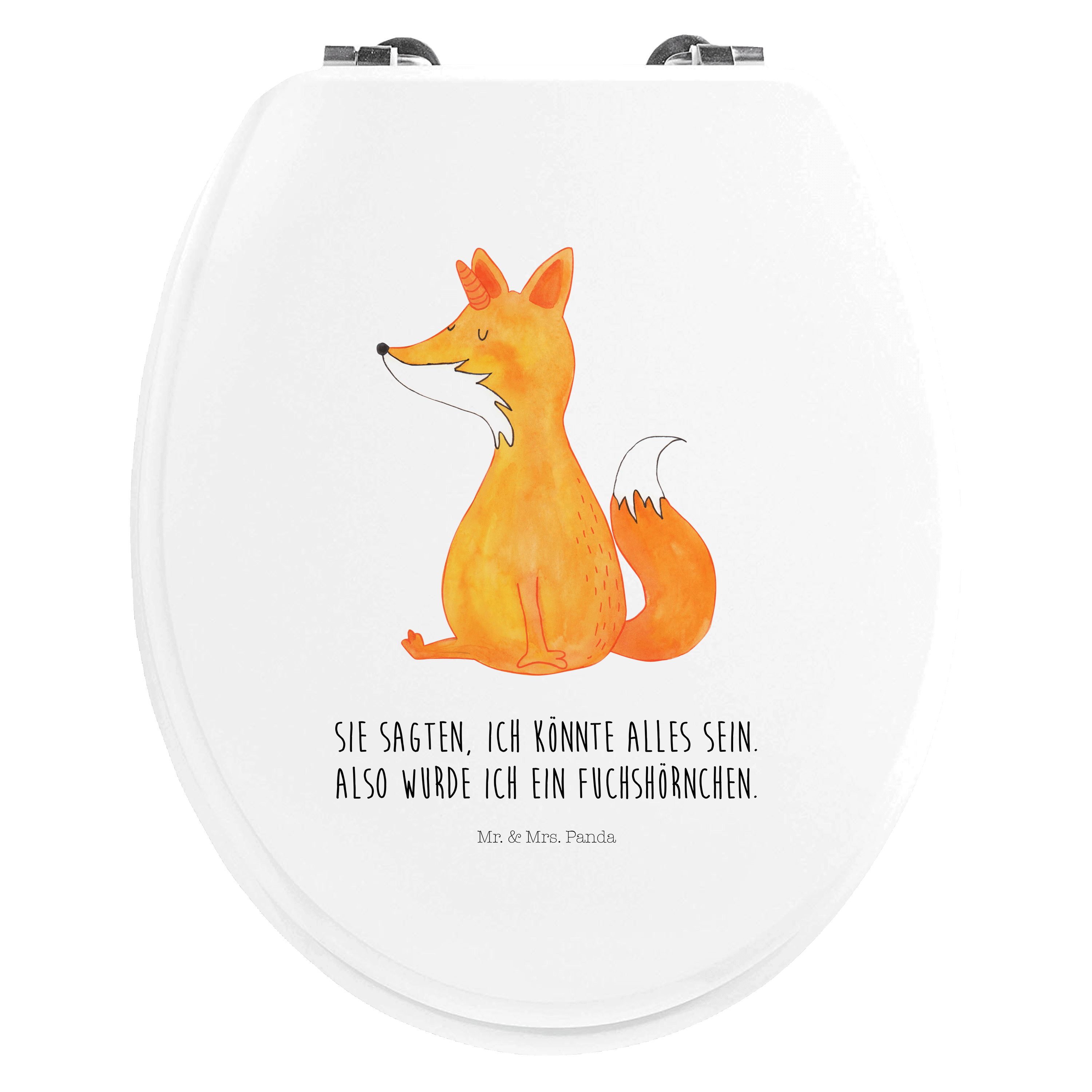 WC-Sitz Einhorn Wunsch - Weiß - Geschenk, Toilette, Klodeckel, Klobrille, Fuc