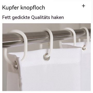 AUKUU Duschvorhang Polyester Polyester Duschvorhang Direktverkauf Duschvorhangstoff, wasserdicht und schimmelresistent Duschvorhang Badezimmer