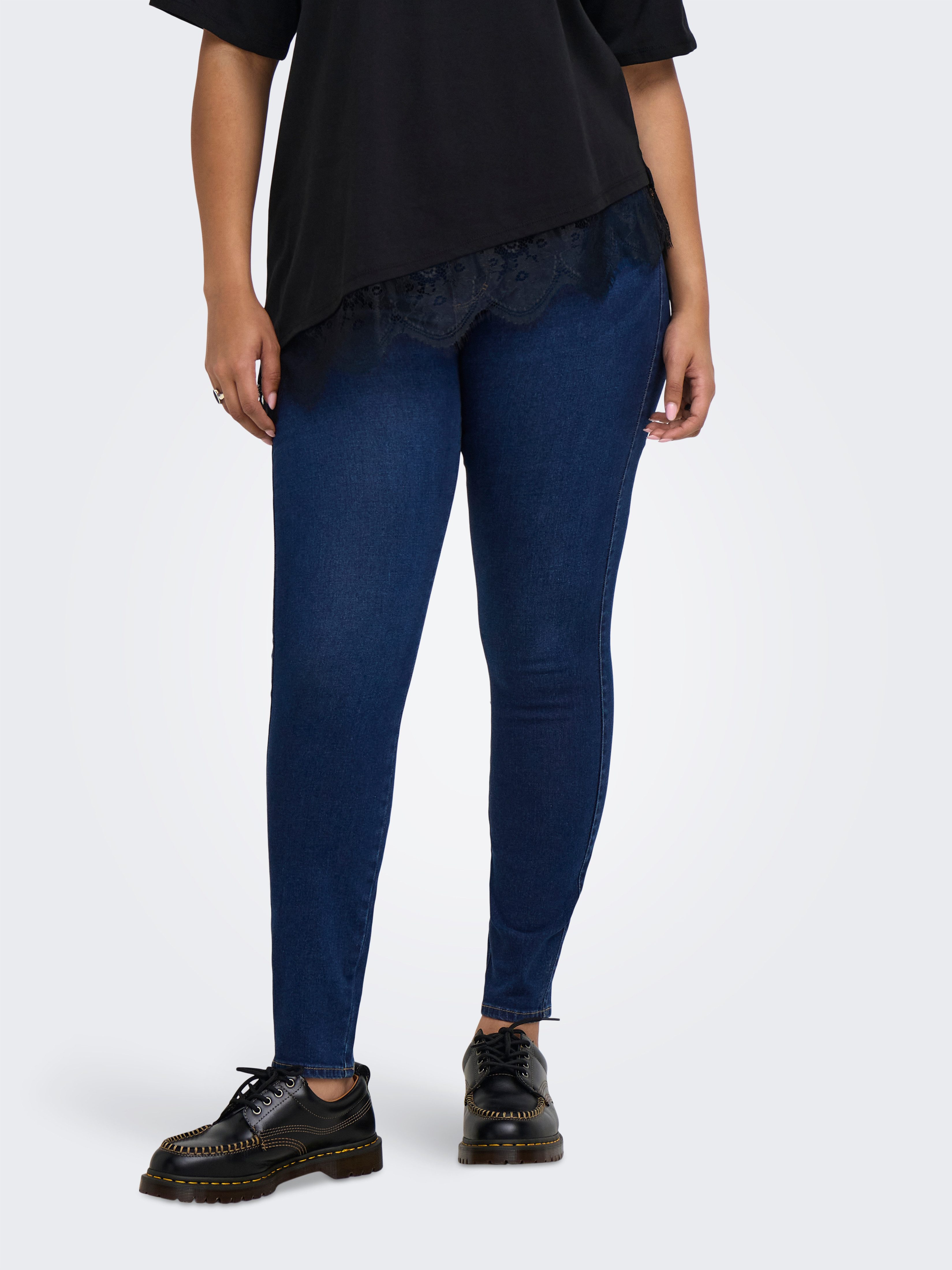 ONLY CARMAKOMA Skinny-fit-Jeans CARSNOW HW STRETCH SKINNY PIM655 NOOS Baumwollmischung, High Waist