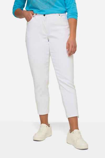 Dollywood Röhrenjeans 7/8-Jeans Slim Fit 5-Pocket teilelastischer Bund