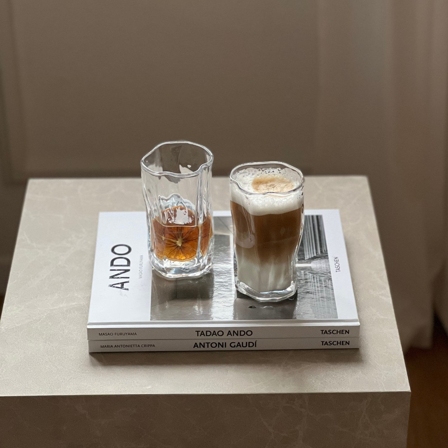 Zoha Glas Diamond Clear Glas Trinkgläser Cocktailgläser, 4-tlg., Glas, Hitzebeständig Eiskaffeegläser Tee Wasser Saft Kaffee – Bild 3 von 5