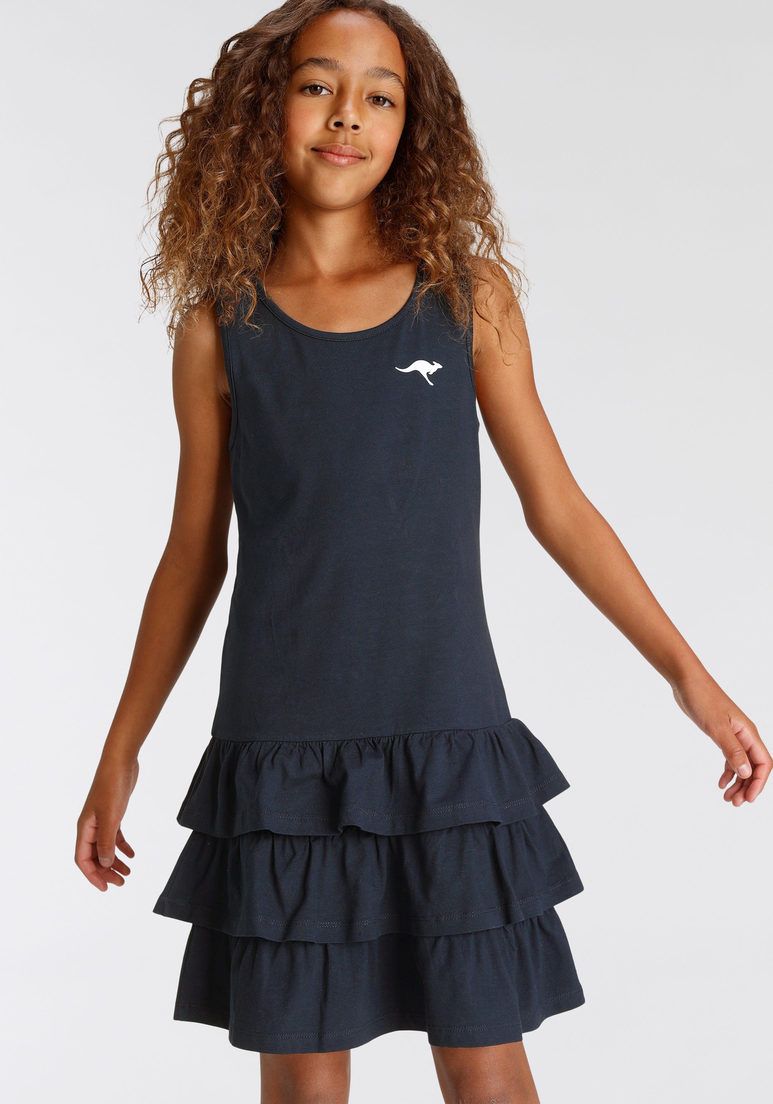 KangaROOS Jerseykleid kniefreie Länge, aus Baumwolle und Elasthan