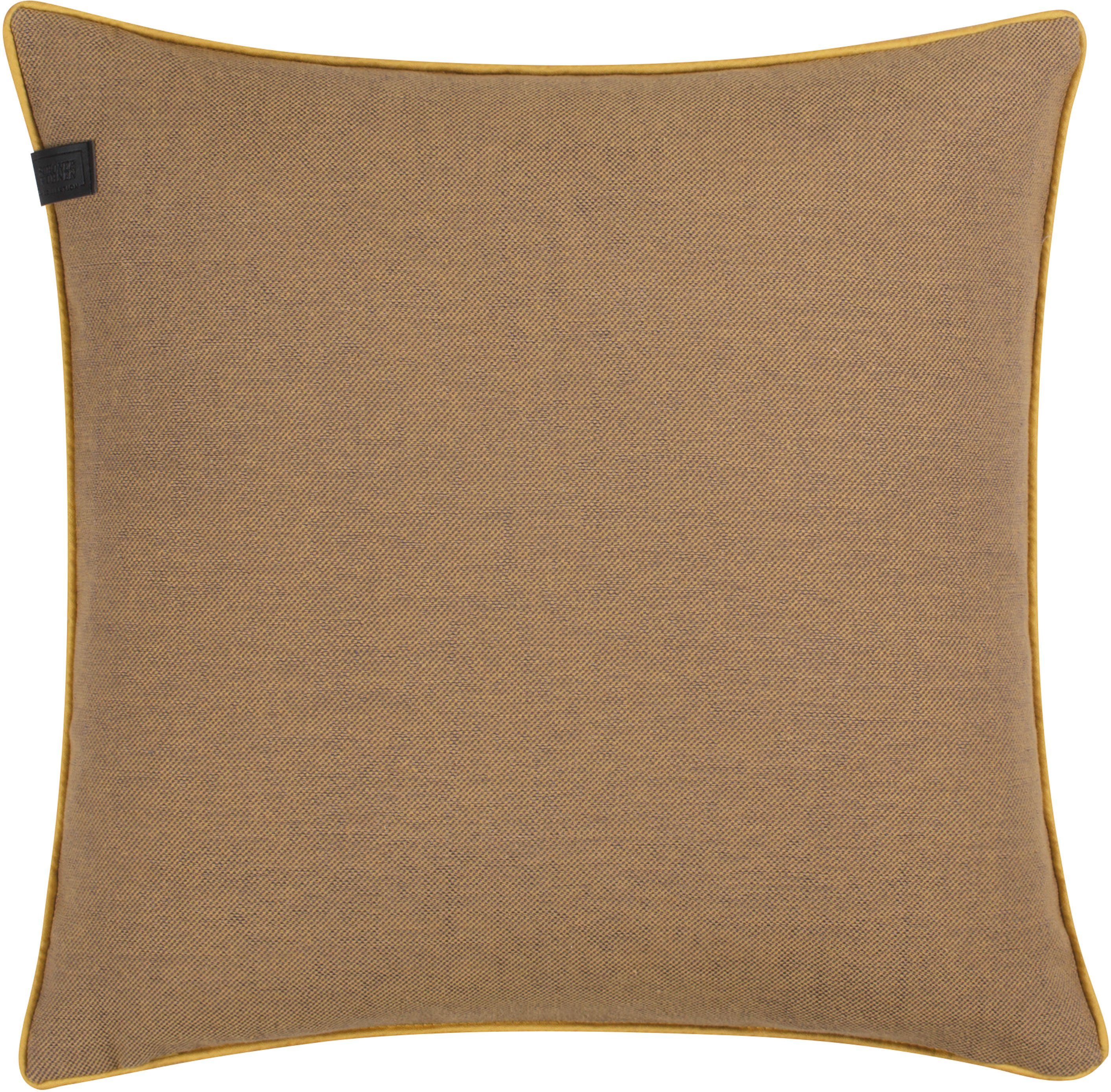 SCHÖNER WOHNEN-Kollektion Dekokissen Soft, 45x45 cm goldfarben