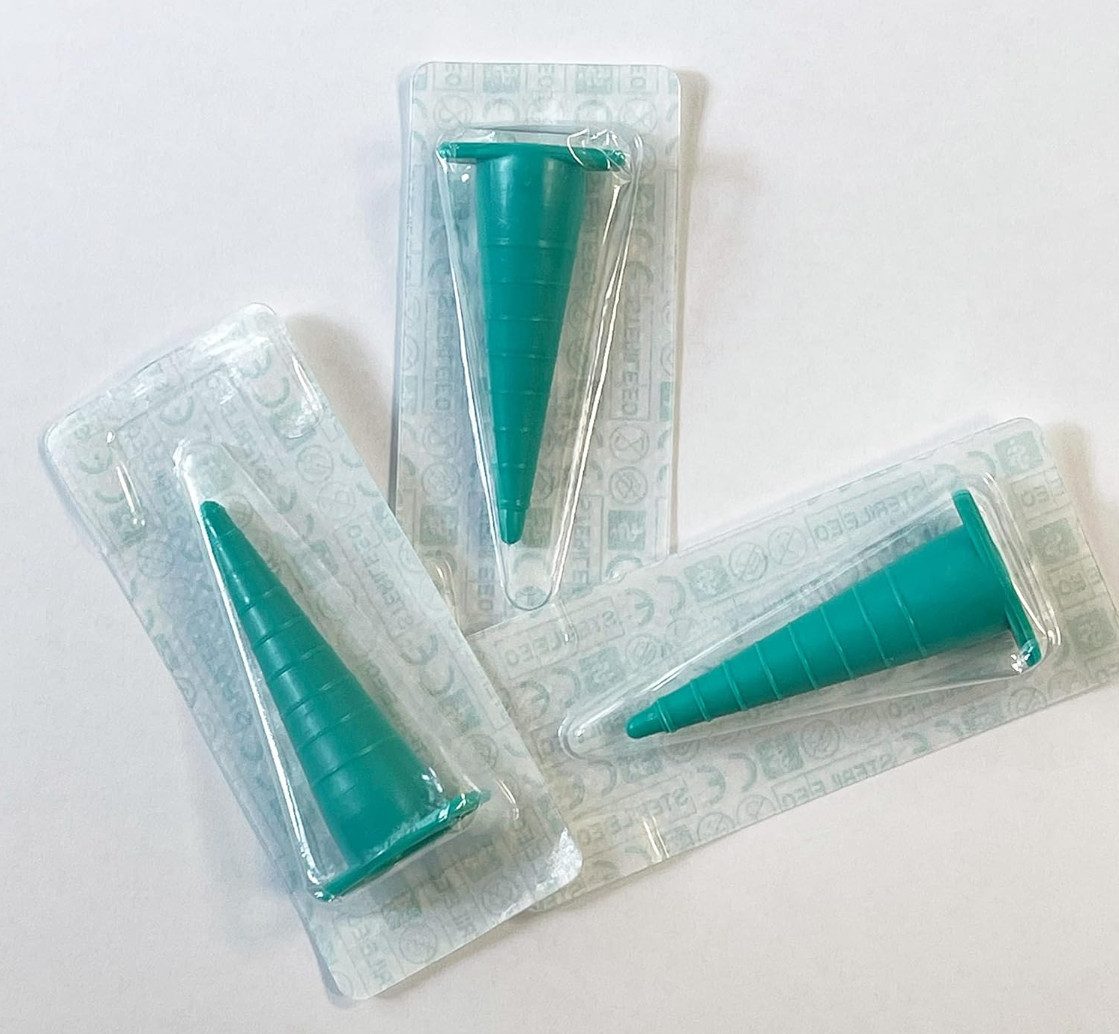 DocMed Katheter Katheterstopfen Universal, Robuster und Steril verpackt, (100 St), Universell einsetzbar für Katheter mit Ø 5–13 mm