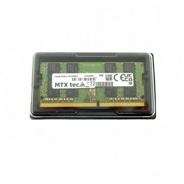 MTXtec 16GB Notebook SODIMM DDR4 PC4-23400, 2993MHz 260 pin CL21 Laptop-Arbeitsspeicher
