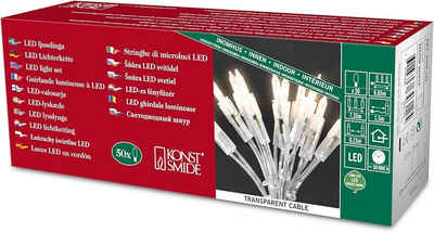 KONSTSMIDE LED-Lichterkette KONSTSMIDE 6303-103 LED Mini Lichterkette 50 Warmweiße Dioden 230V Inn