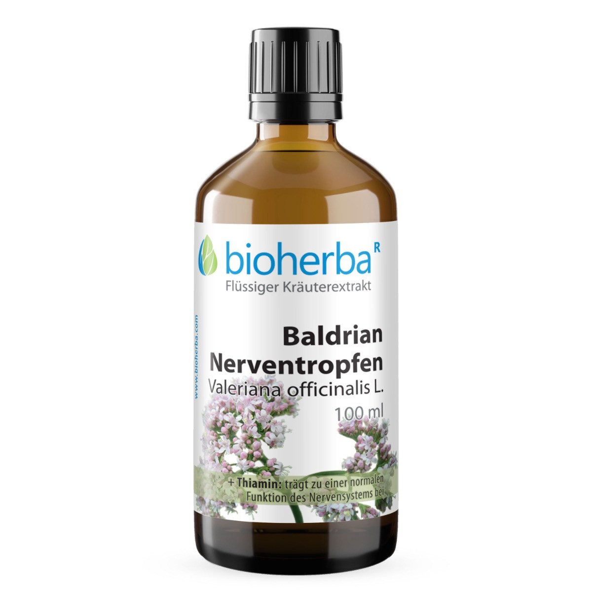BIOHERBA R Baldrian Nerventropfen Valeriana Tropfen Tinktur 100 ml Tropfen, 1 er