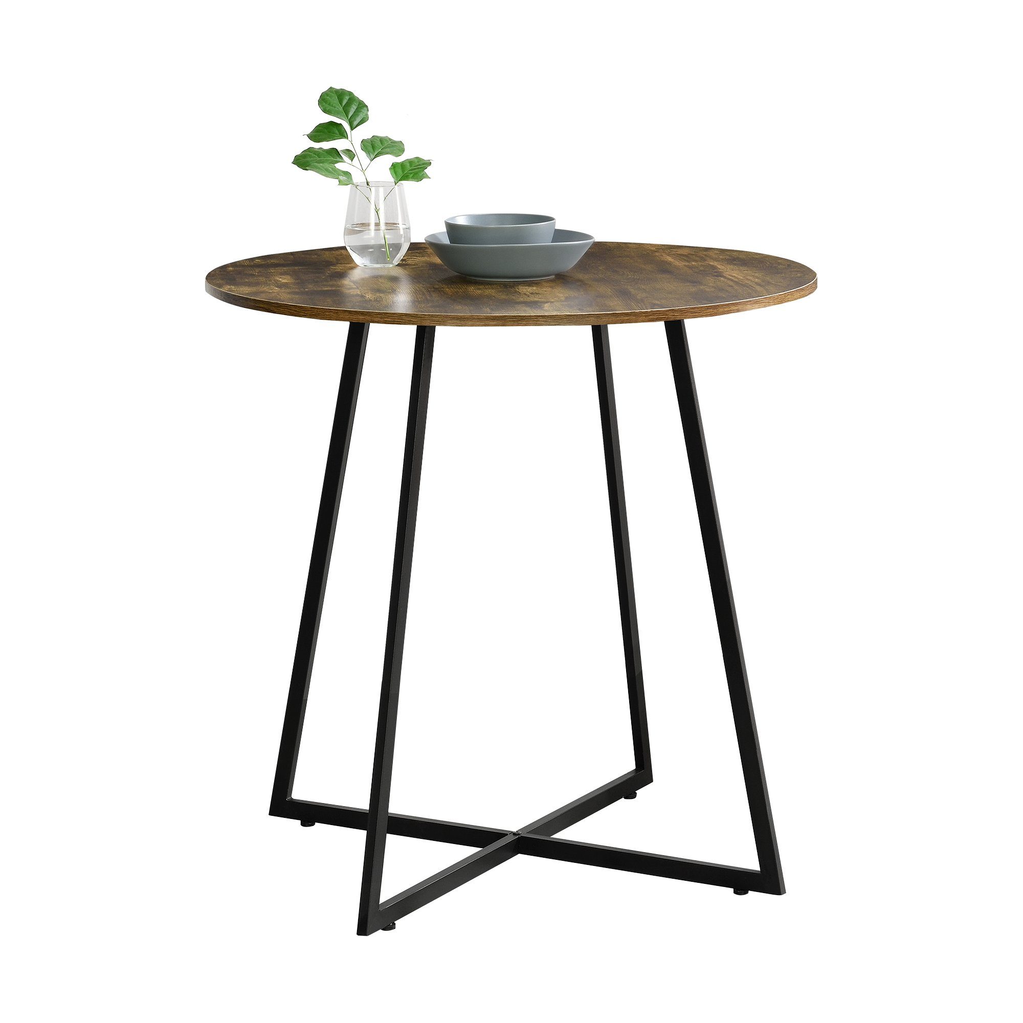 en.casa Küchentisch, »Vaggeryd« 78x80cm mit Metallgestell günstig online kaufen