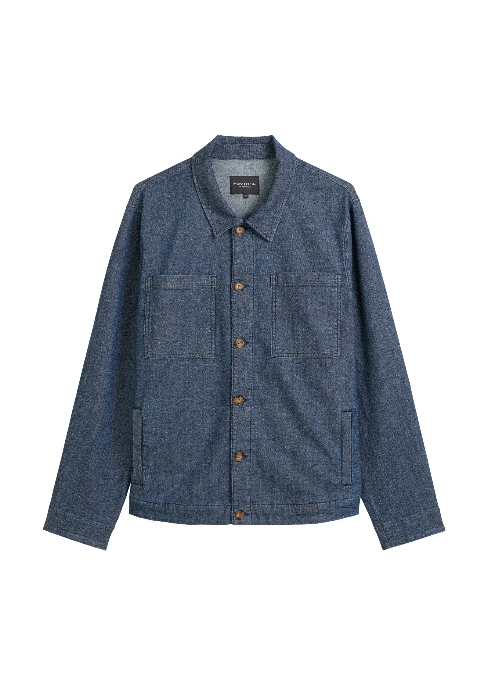Marc O'Polo Jeansjacke aus Bio-Baumwoll-Hanf-Mix