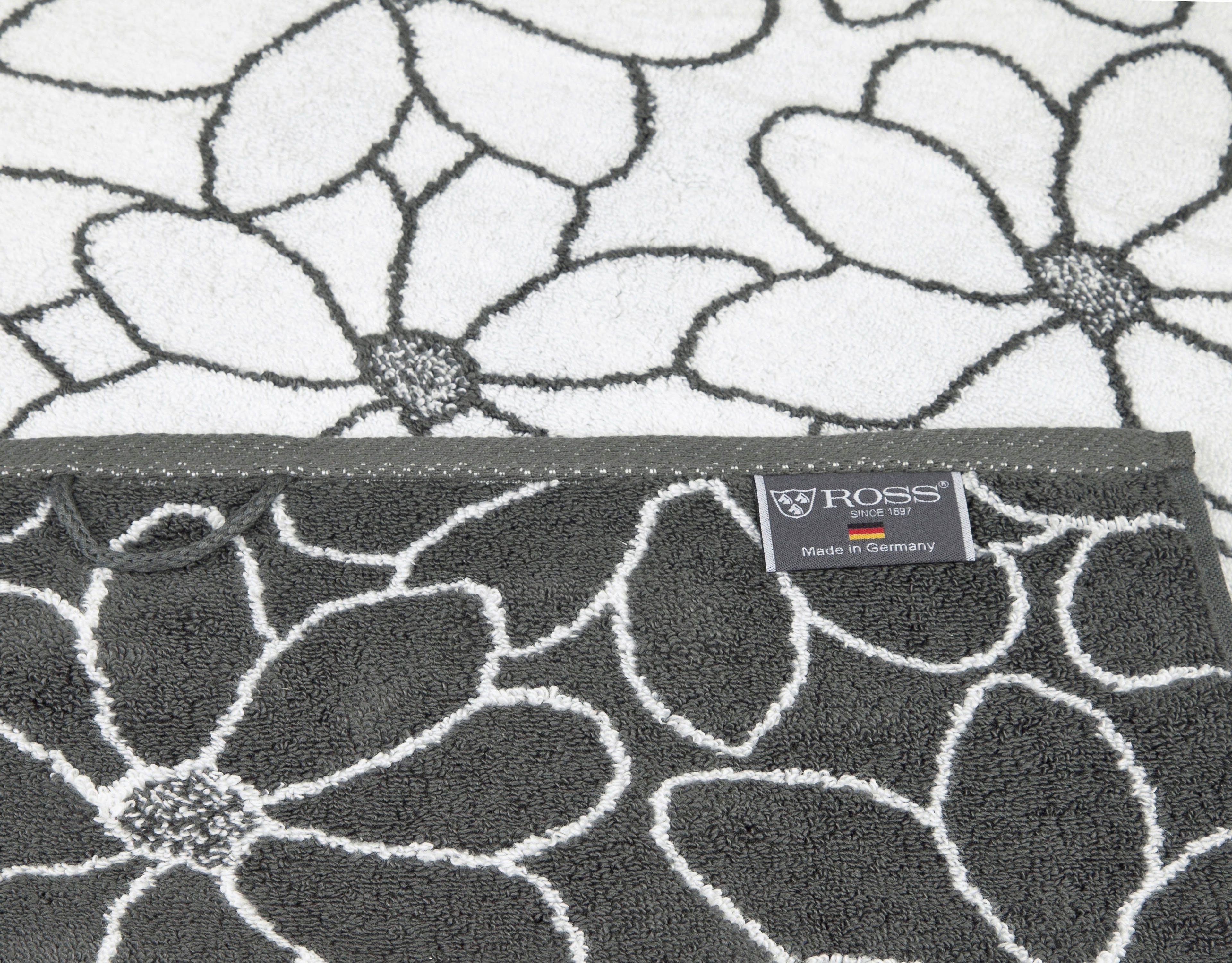 ROSS Handtücher Blütenfond, Frottier (2-St), aus feinster Mako-Baumwolle