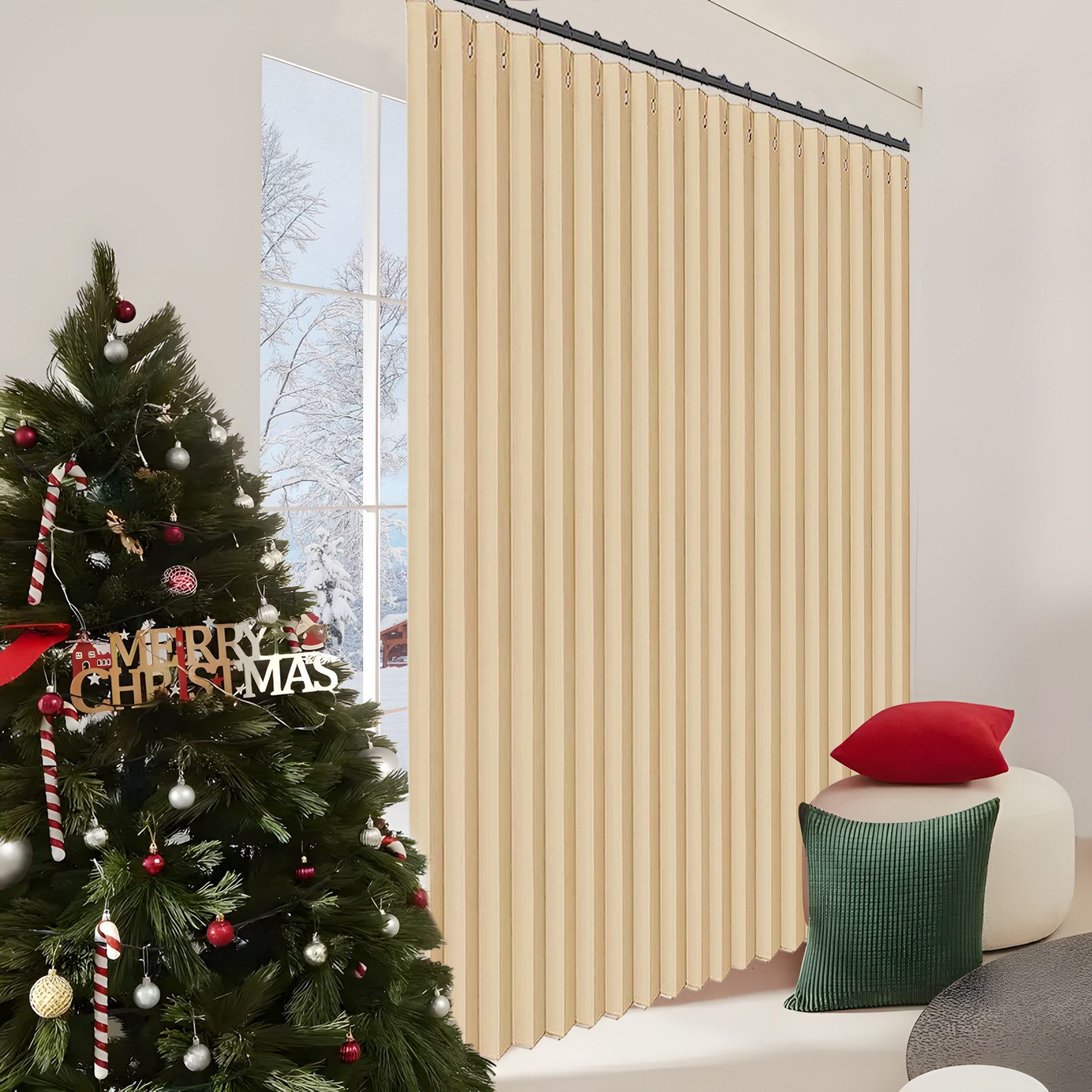 Jibenhome Vorhang Extra breite Raumteiler Vorhang für Terrassentür, Wasserd günstig online kaufen