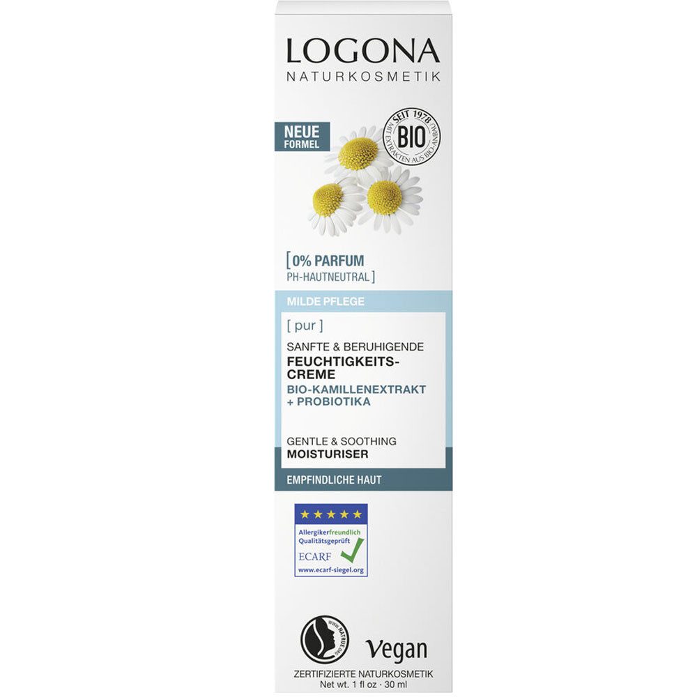LOGONA Feuchtigkeitscreme Pur, 30 ml