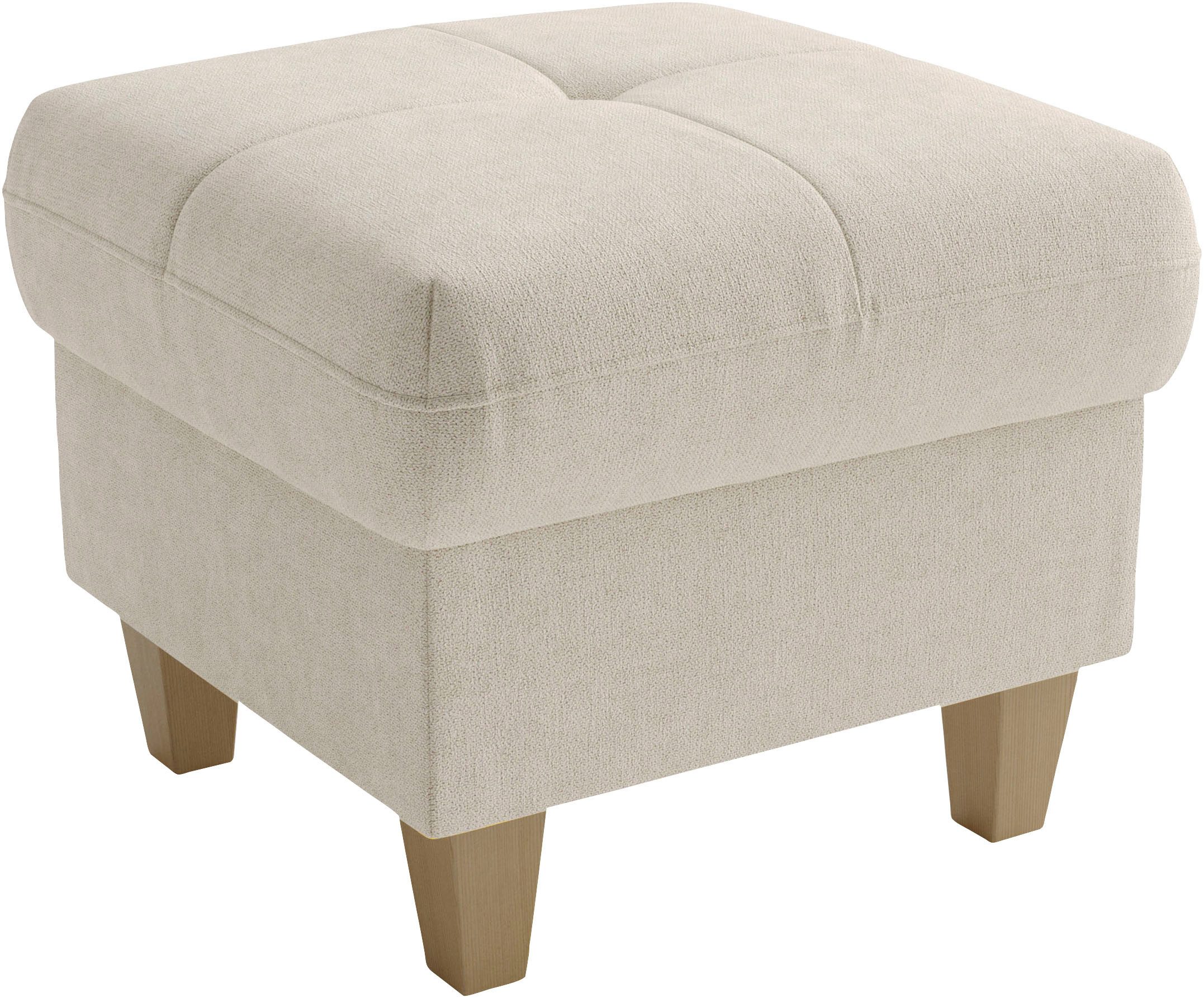 sit&more Polsterhocker Pamela, B: 58 cm (1 St), verschiedene Farben und Stoffe, bis 120 kg belastbar