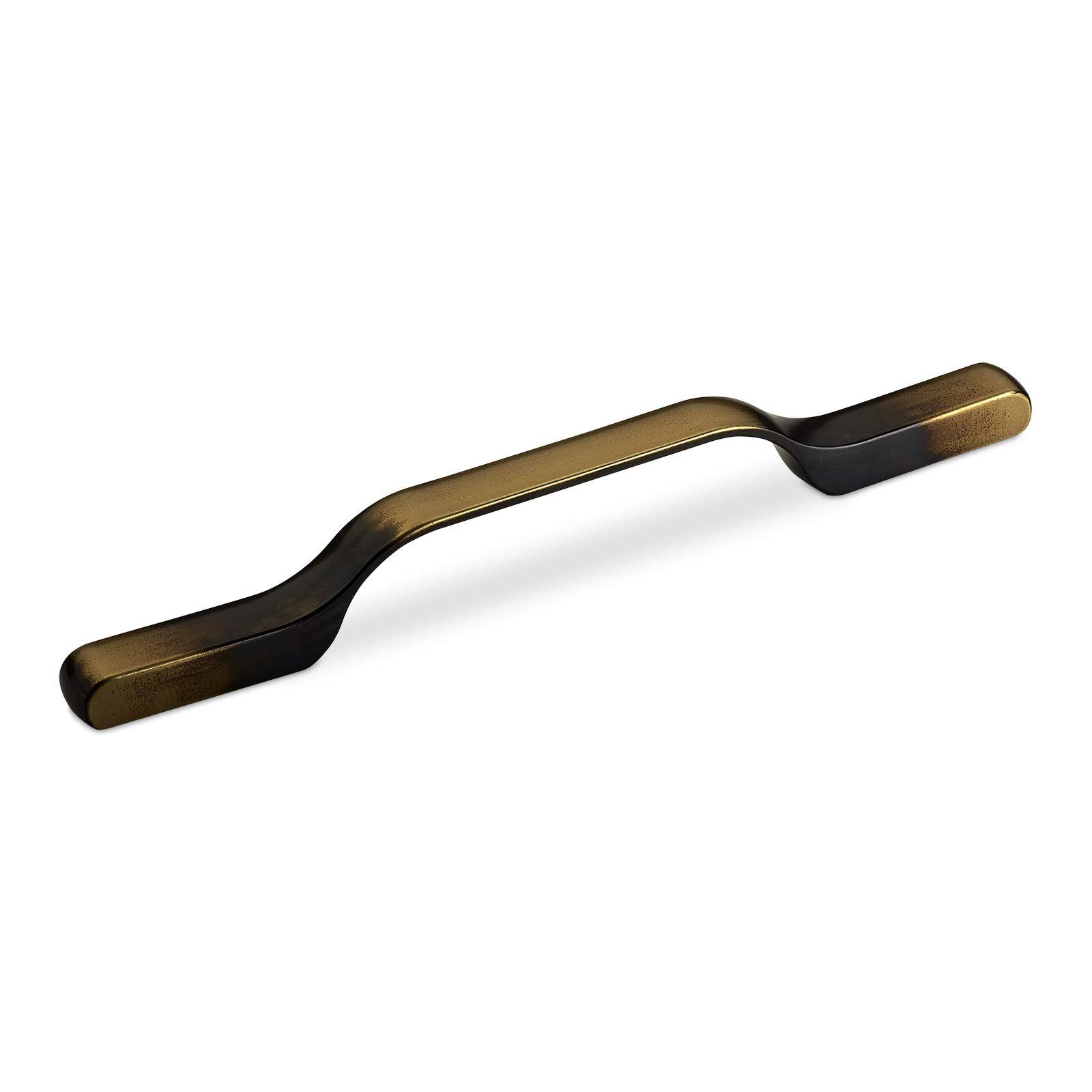 SO-TECH® Möbelgriff Landhausgriff SW46 Altmessingoptik BA 160 - 320 mm vintage, Lochabstand 160/192 mm - inkl. Schrauben