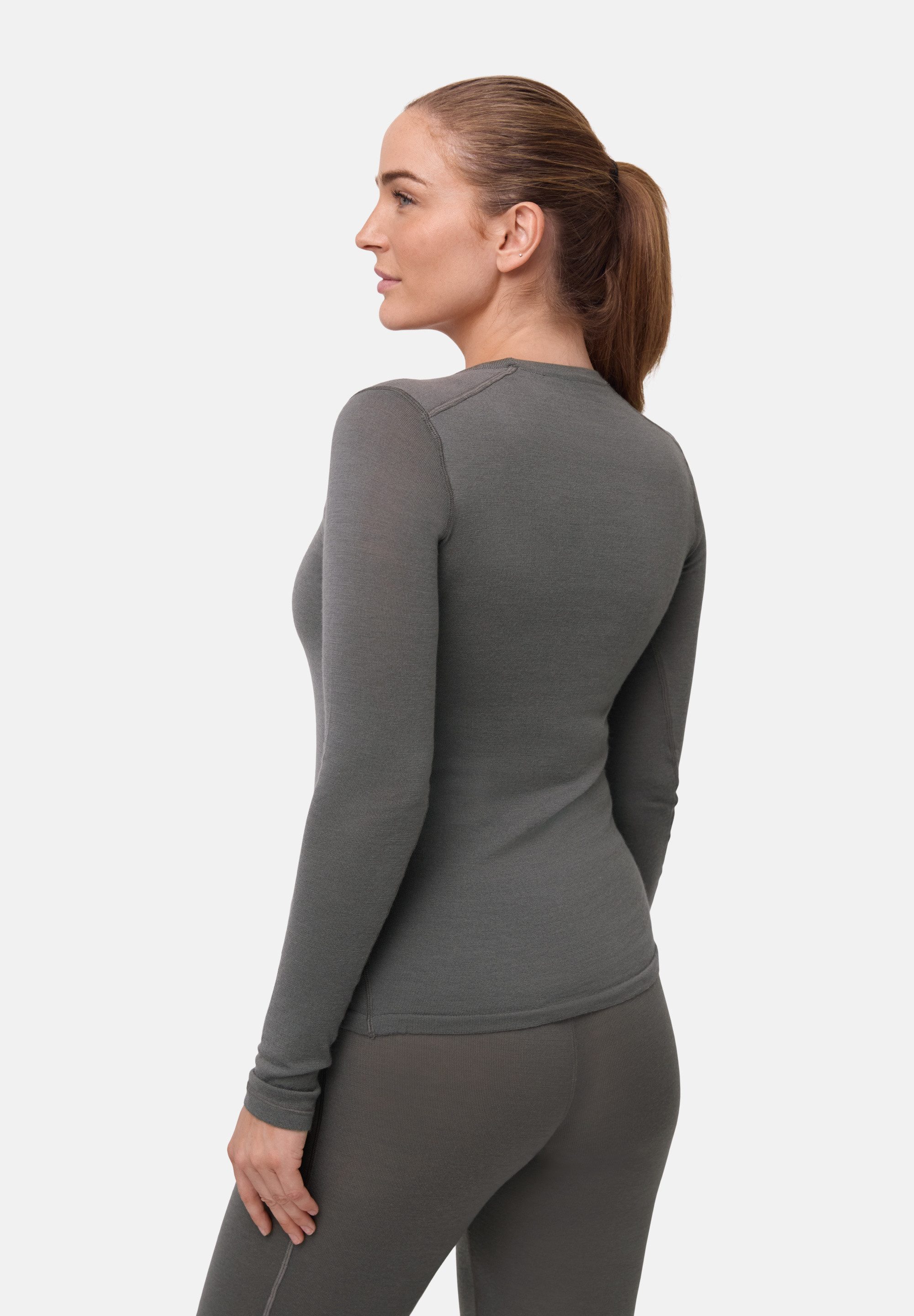DANISH ENDURANCE Funktionsshirt Merino Baselayer Funktionsunterwäsche Set, Langarm Shirt & Hose, Temperaturregulierend