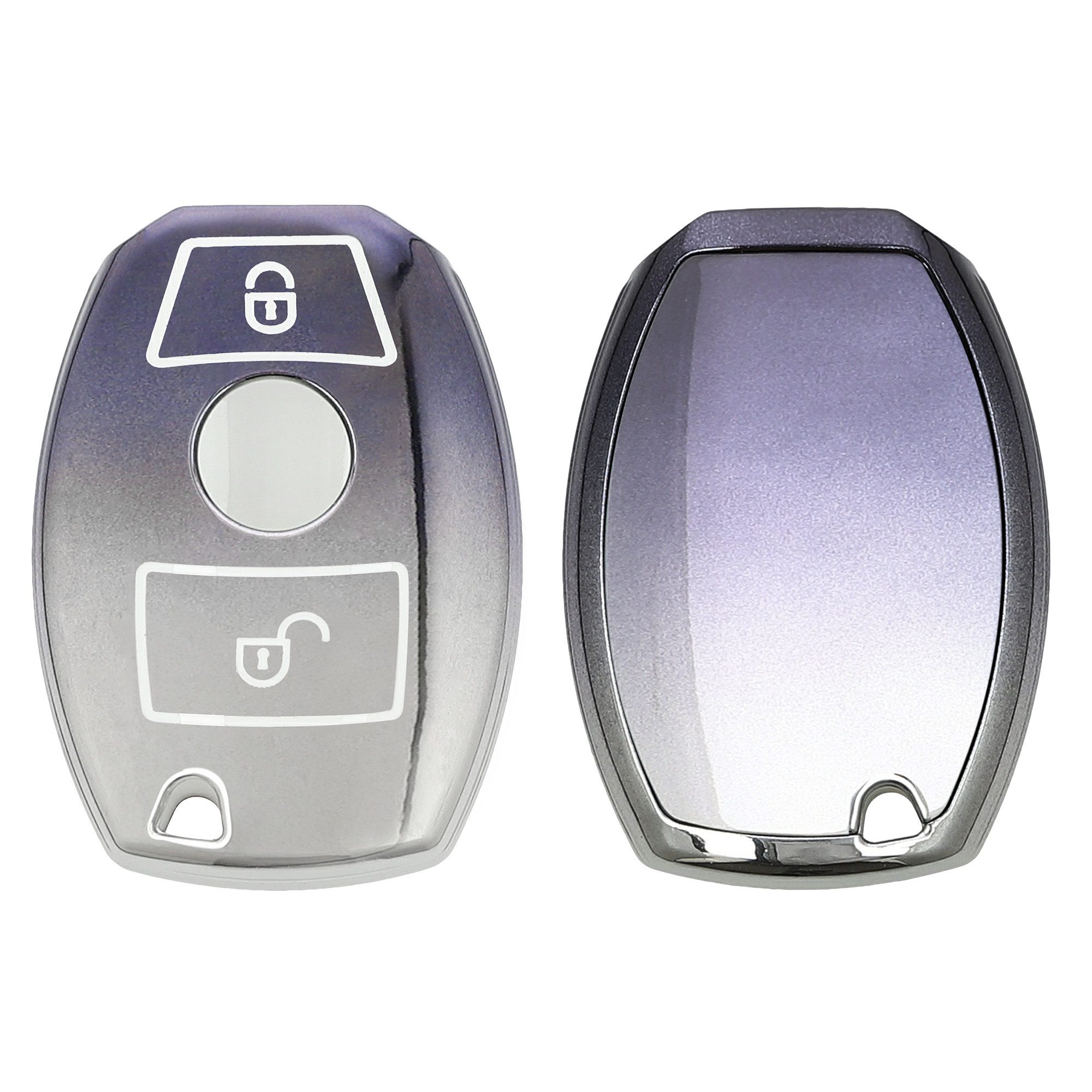 kwmobile Schlüsseltasche Autoschlüssel Hülle für Mercedes Benz (1-tlg), Schlüsselhülle Silikon Case Schlüssel Cover