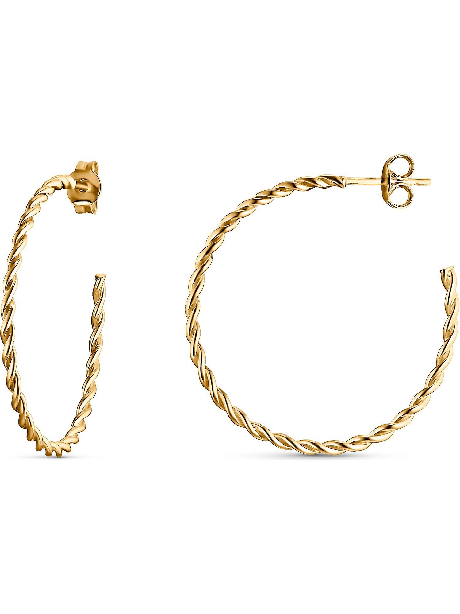 GUIA Paar Creolen GUIA Damen-Creolen 585er Gelbgold (Paar) günstig online kaufen