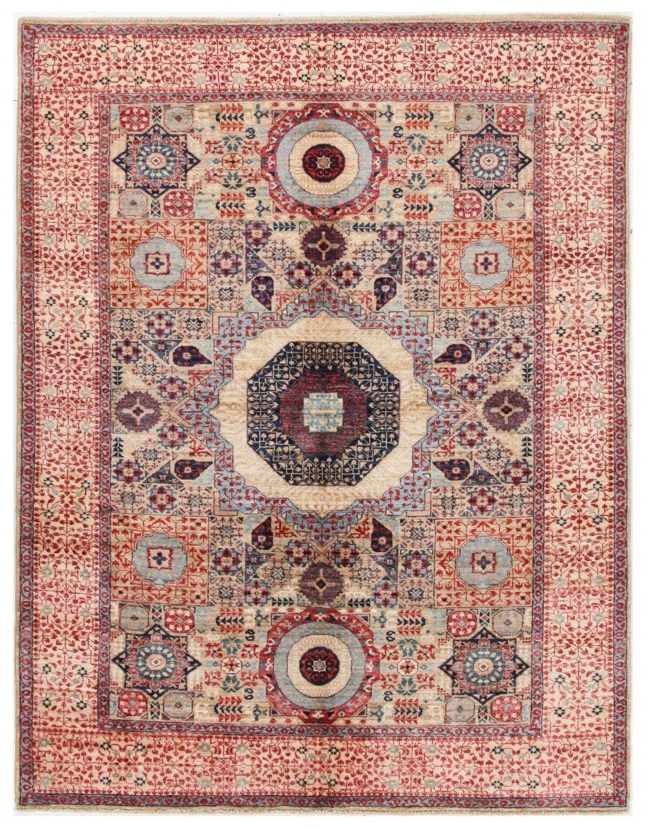 Orientteppich Mamluk Orientteppich, 155x204 6 Höhe: Handgeknüpfter Trading, rechteckig, Nain mm