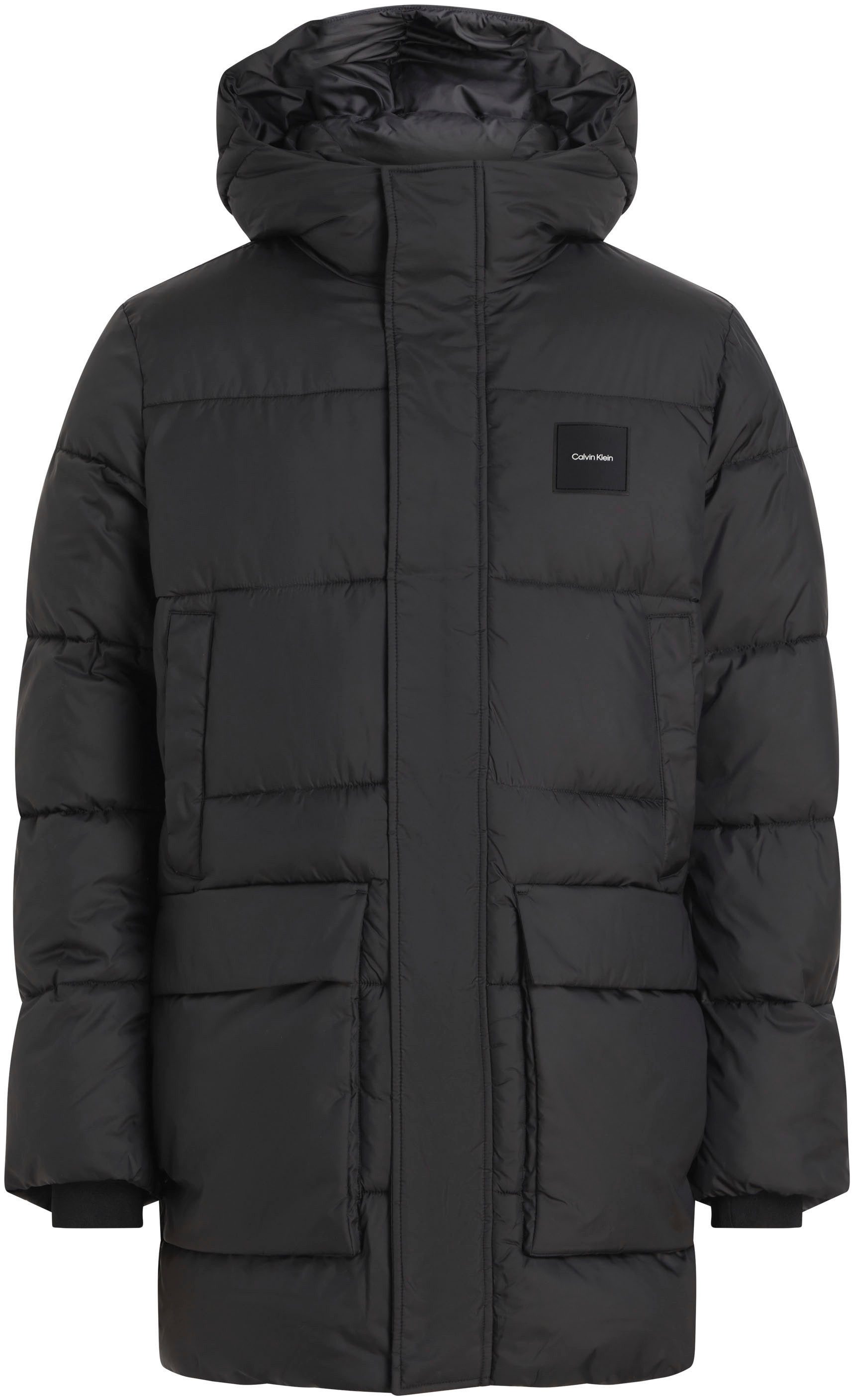 Calvin Klein Kurzmantel LONG HOODED QUILT günstig online kaufen