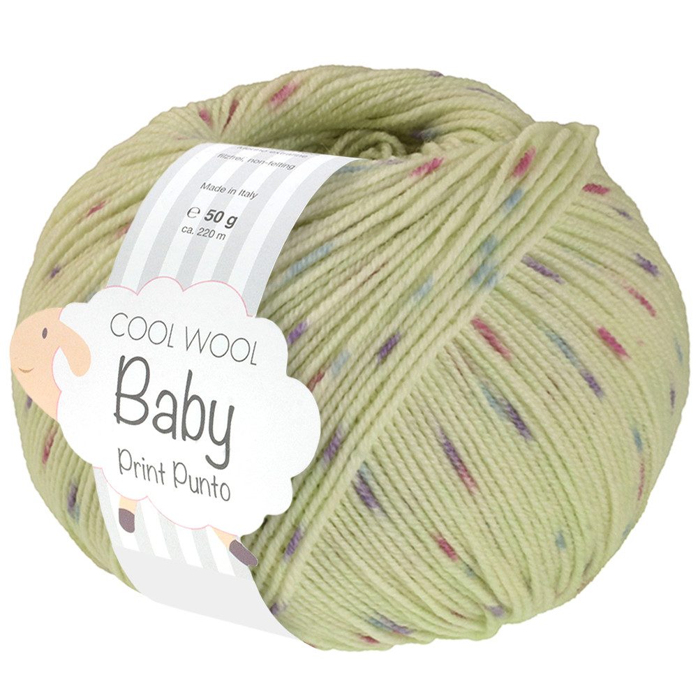 LANA GROSSA COOL WOOL BABY Häkelwolle, 220 m (besonders geeignet für Babystricksachen), 50 g