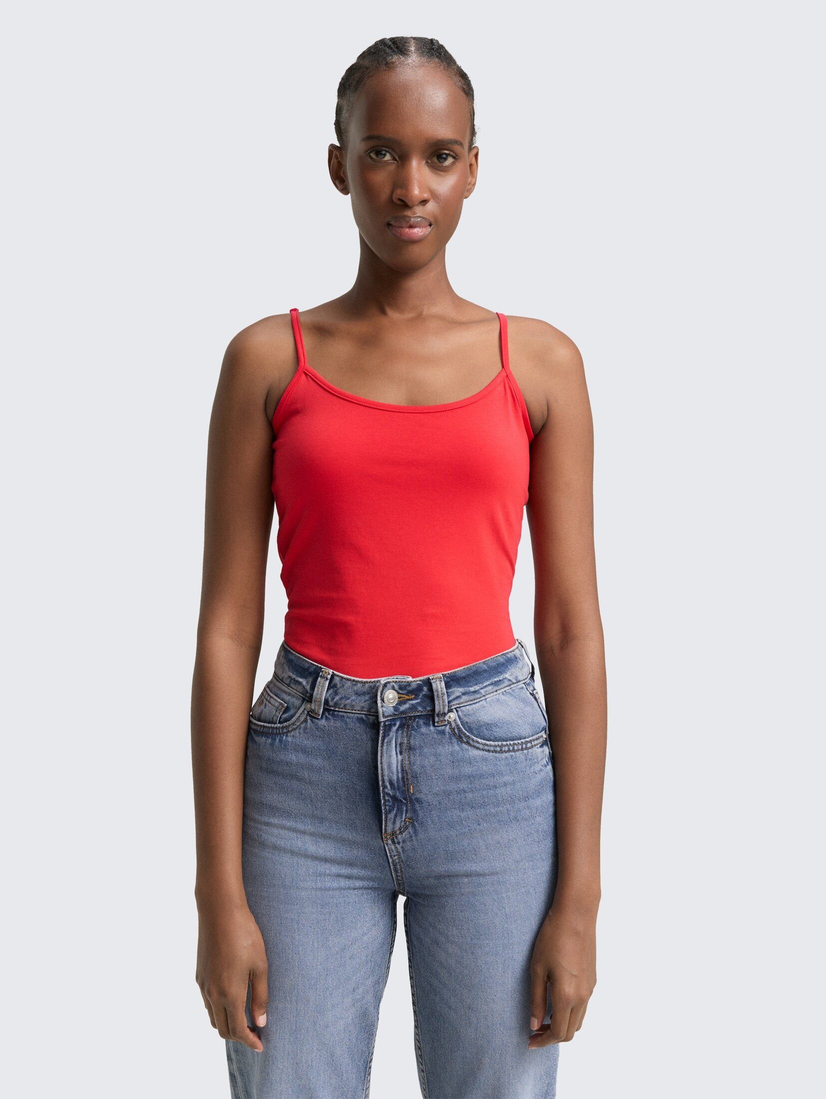 TOM TAILOR Denim Trägertop T-Shirt Slim Fit Trägertop
