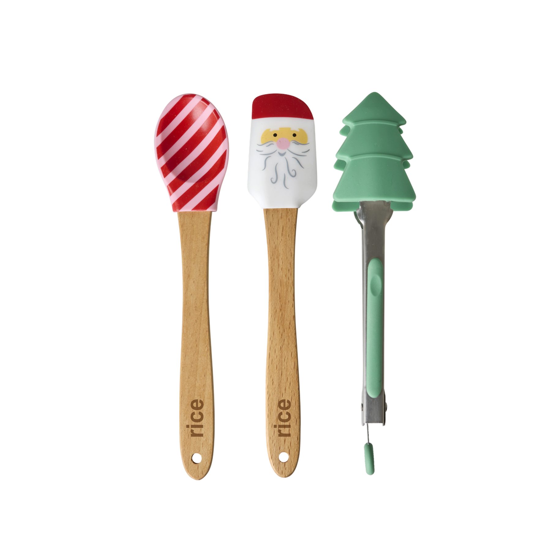rice Teigschaber Rice Backzubehör SET Schaber & Zange Weihnachten - 3er-SET