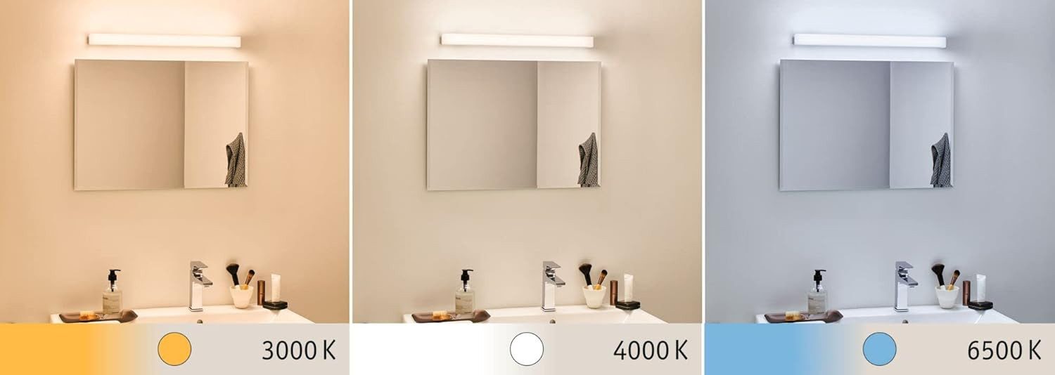 Paulmann Bilderleuchte Paulmann LED Spiegelleuchte Luno IP44 White Switch 770lm 230V 8W Alu, Paulmann LED Spiegelleuchte Luno IP44 White Switch 770lm 230V 8W Alu