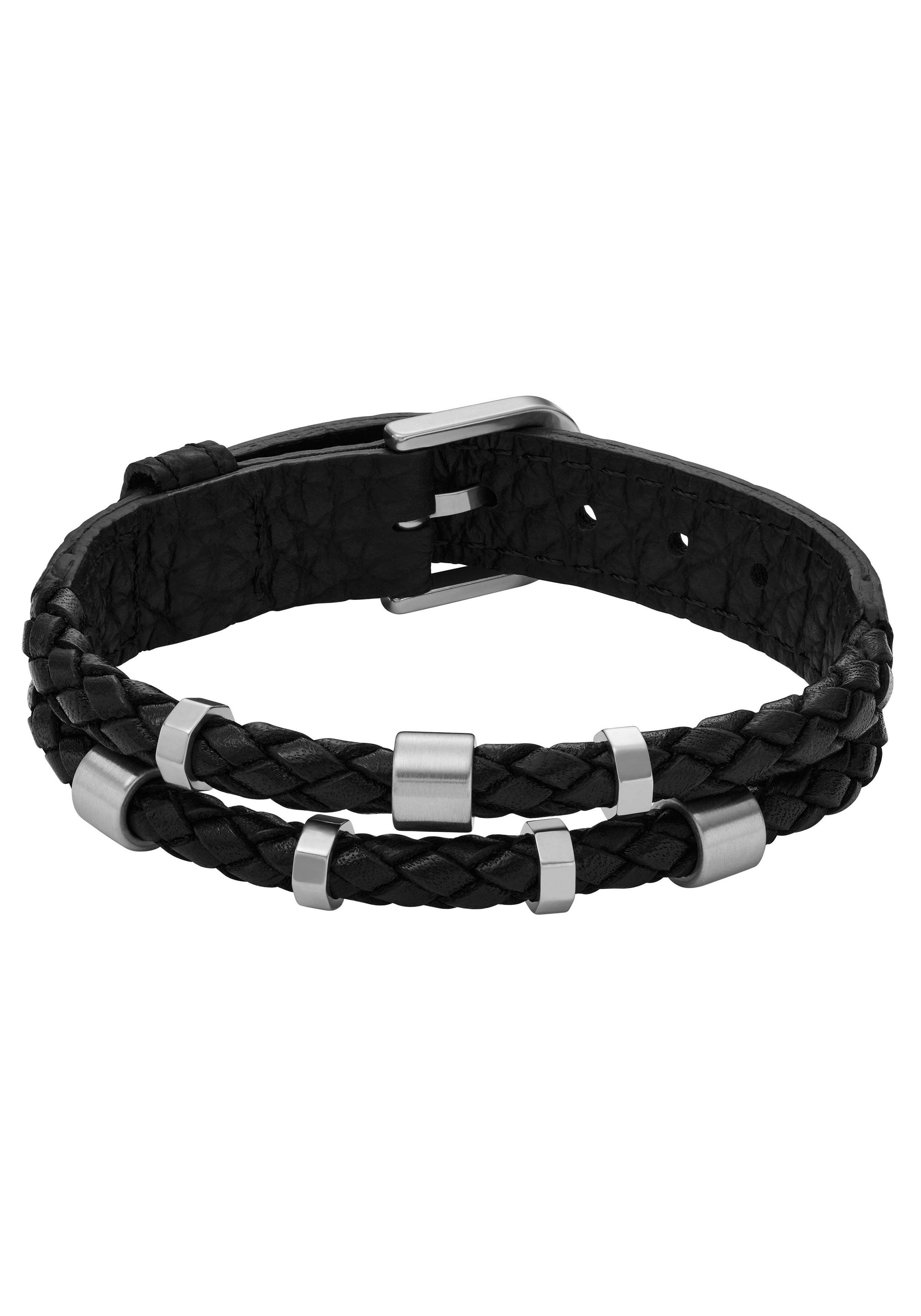 Fossil Armband Schmuck Geschenk Edelstahl Leder Armschmuck JEWELRY