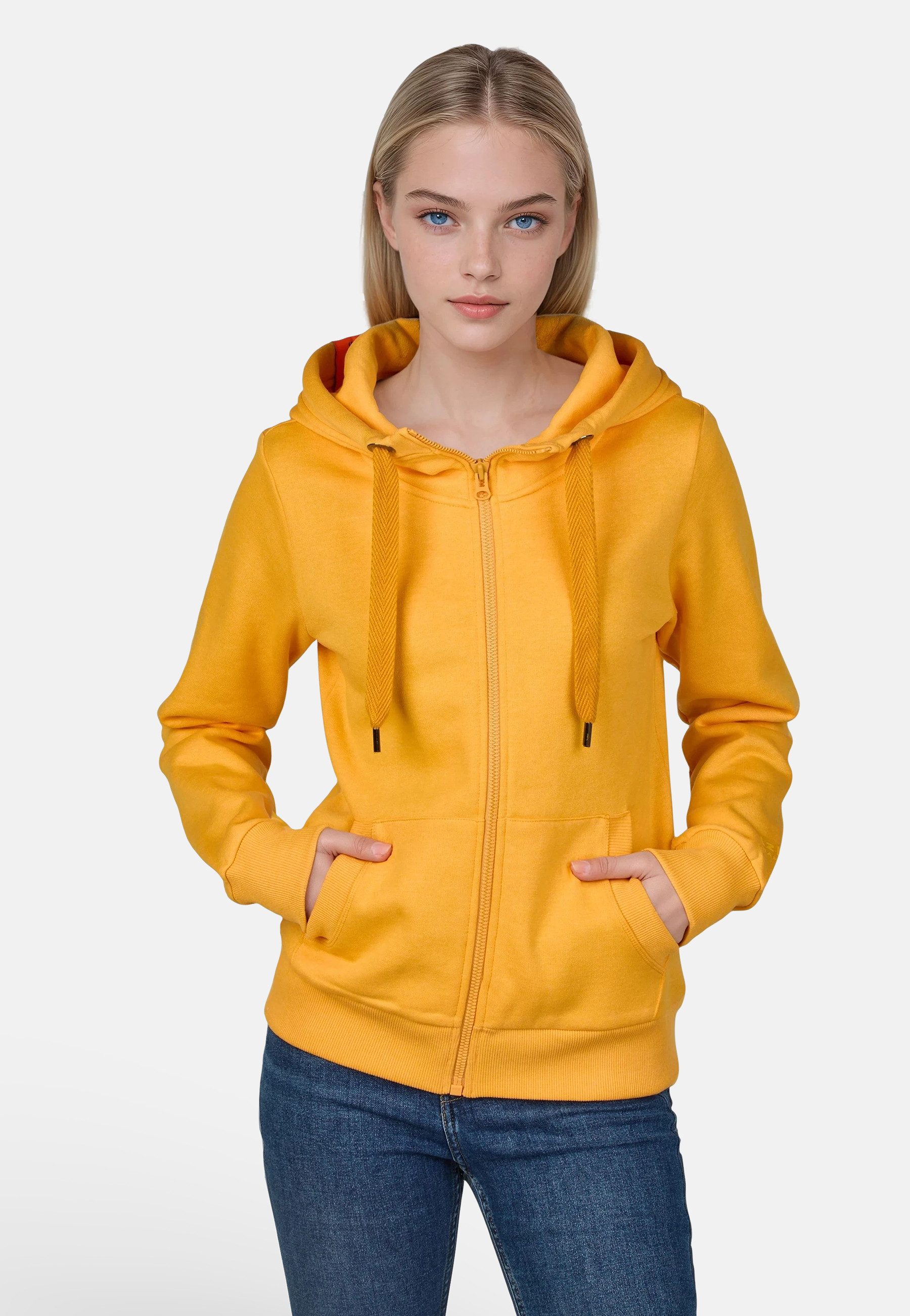 salzhaut Sweatjacke SÖÖTE Damen Tailliert komfortabler Fit, nordisch klar – entspannter Look mit Haltung