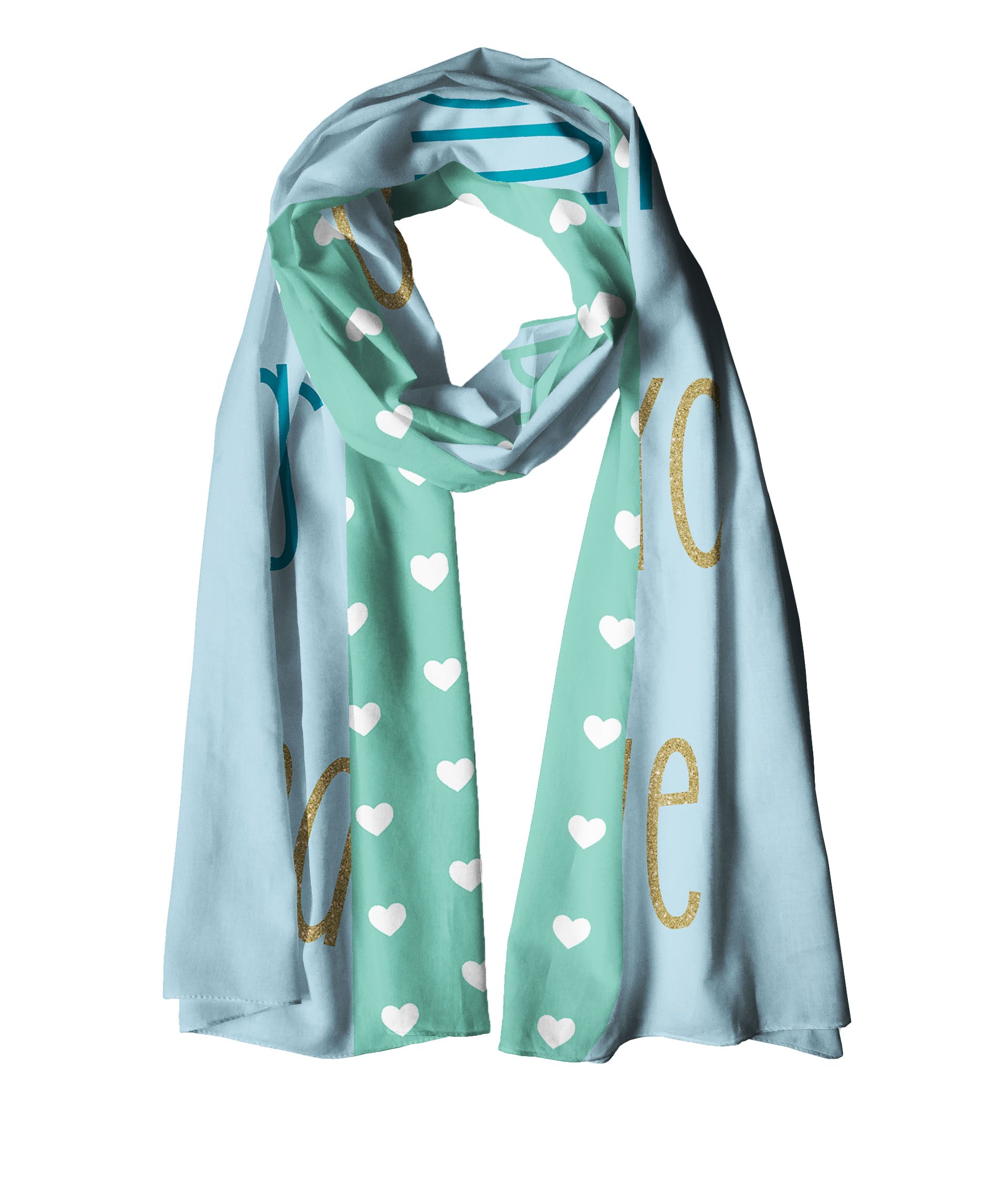 halsüberkopf Accessoires Modeschal Heart-Stripe, mit Wording günstig online kaufen