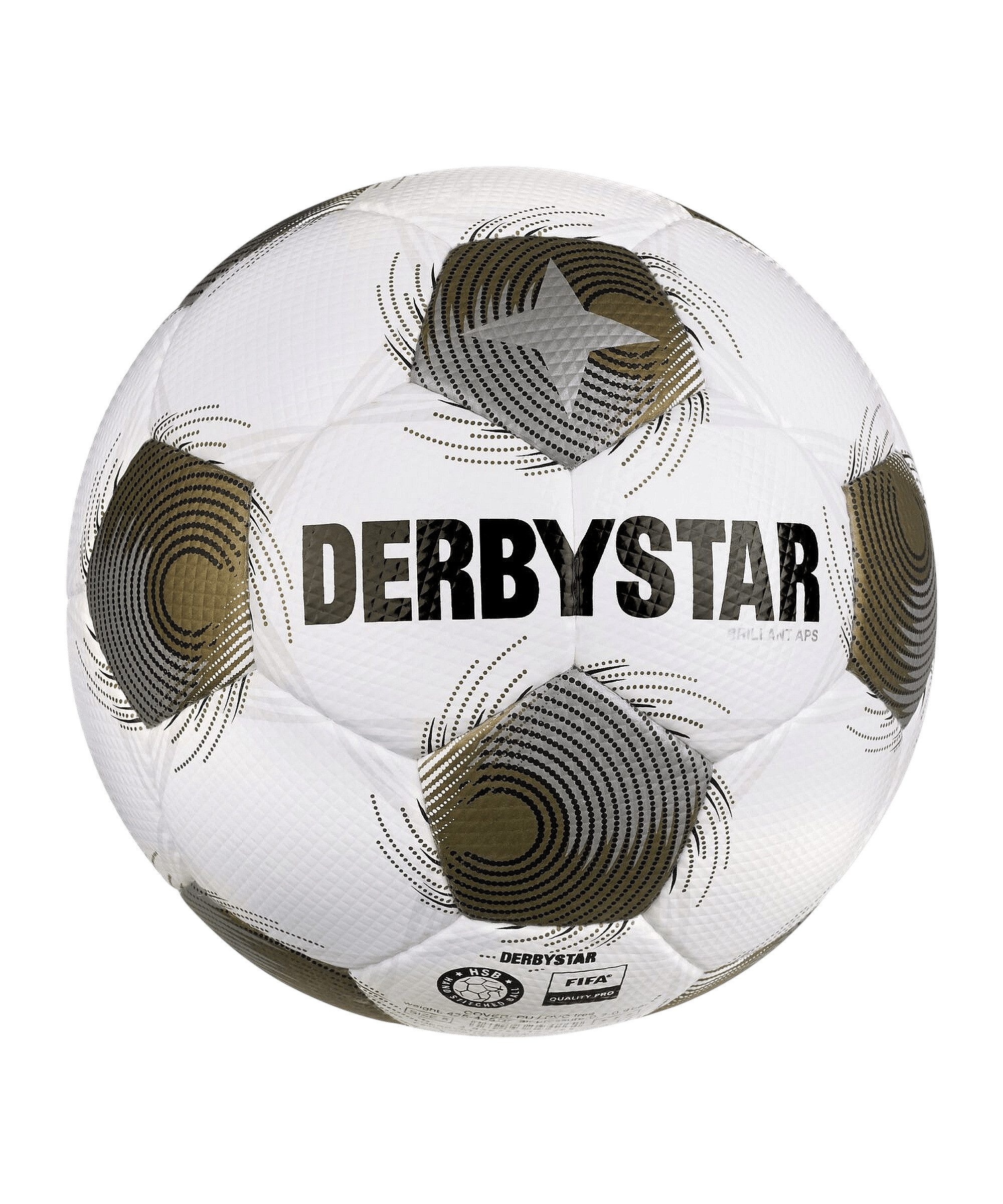 Derbystar Fußball Derbystar Brillant APS v25 Spielball Weiß, stabil