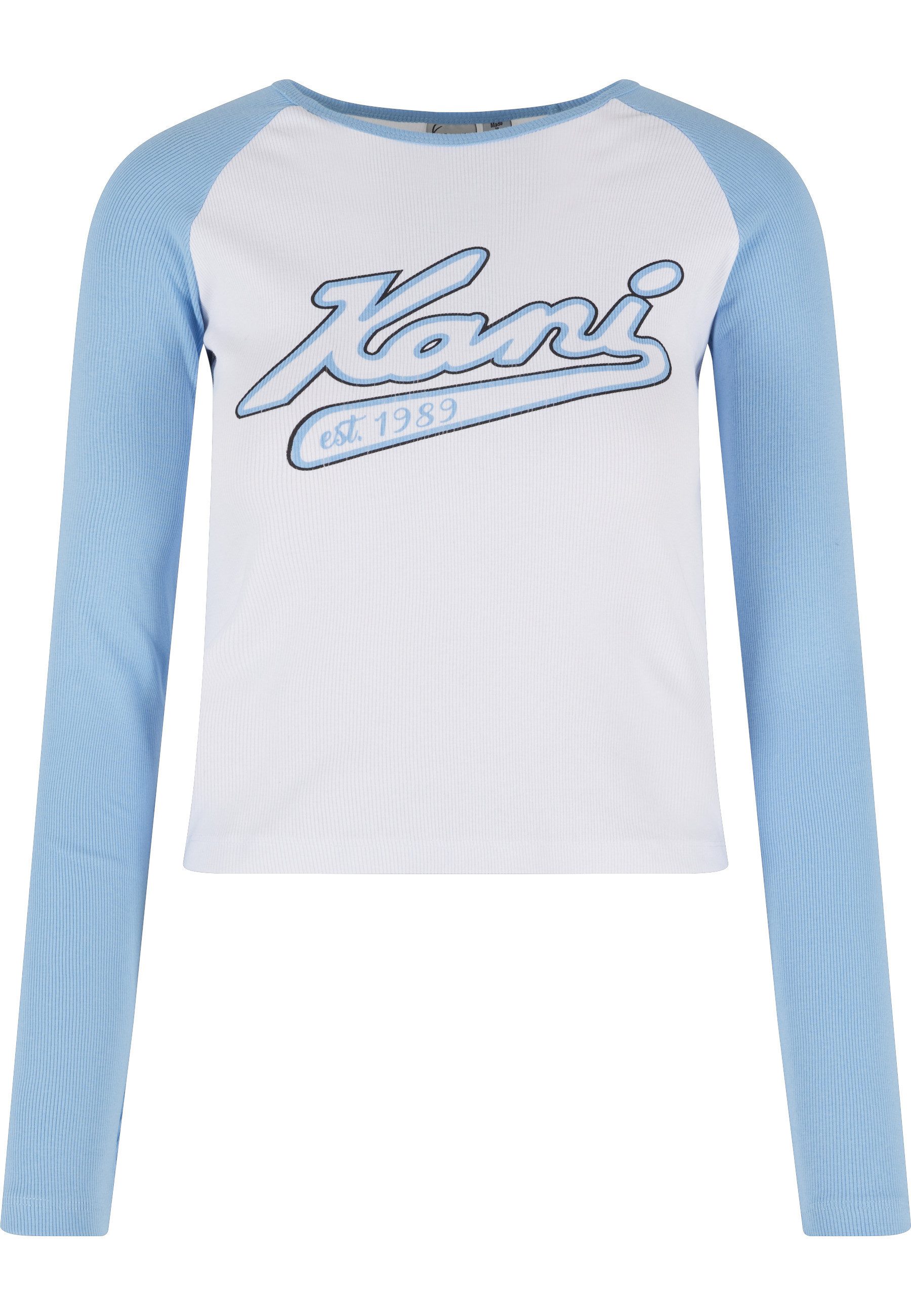T-Shirt Karl Kani Damen KW241-043-2 Karl Kani Varsity Crop Block Rib Ls