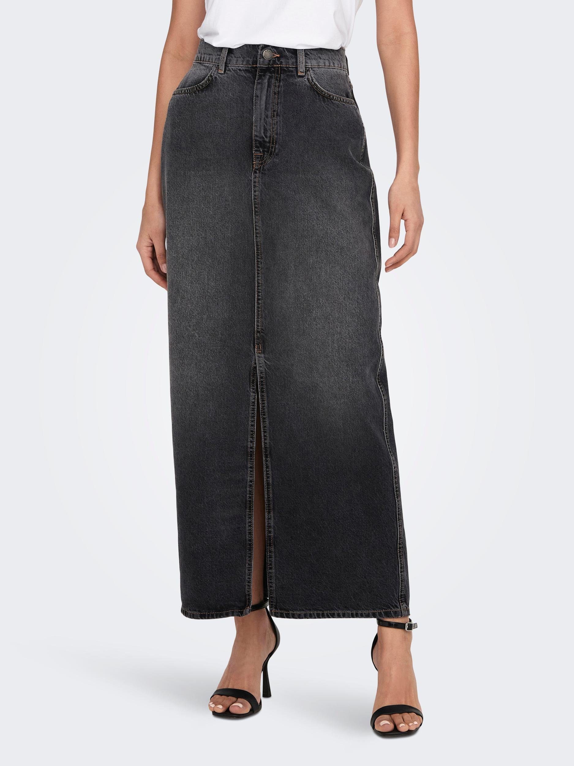 Wunderschne Maxi Jeansrock Damen Ebenbild