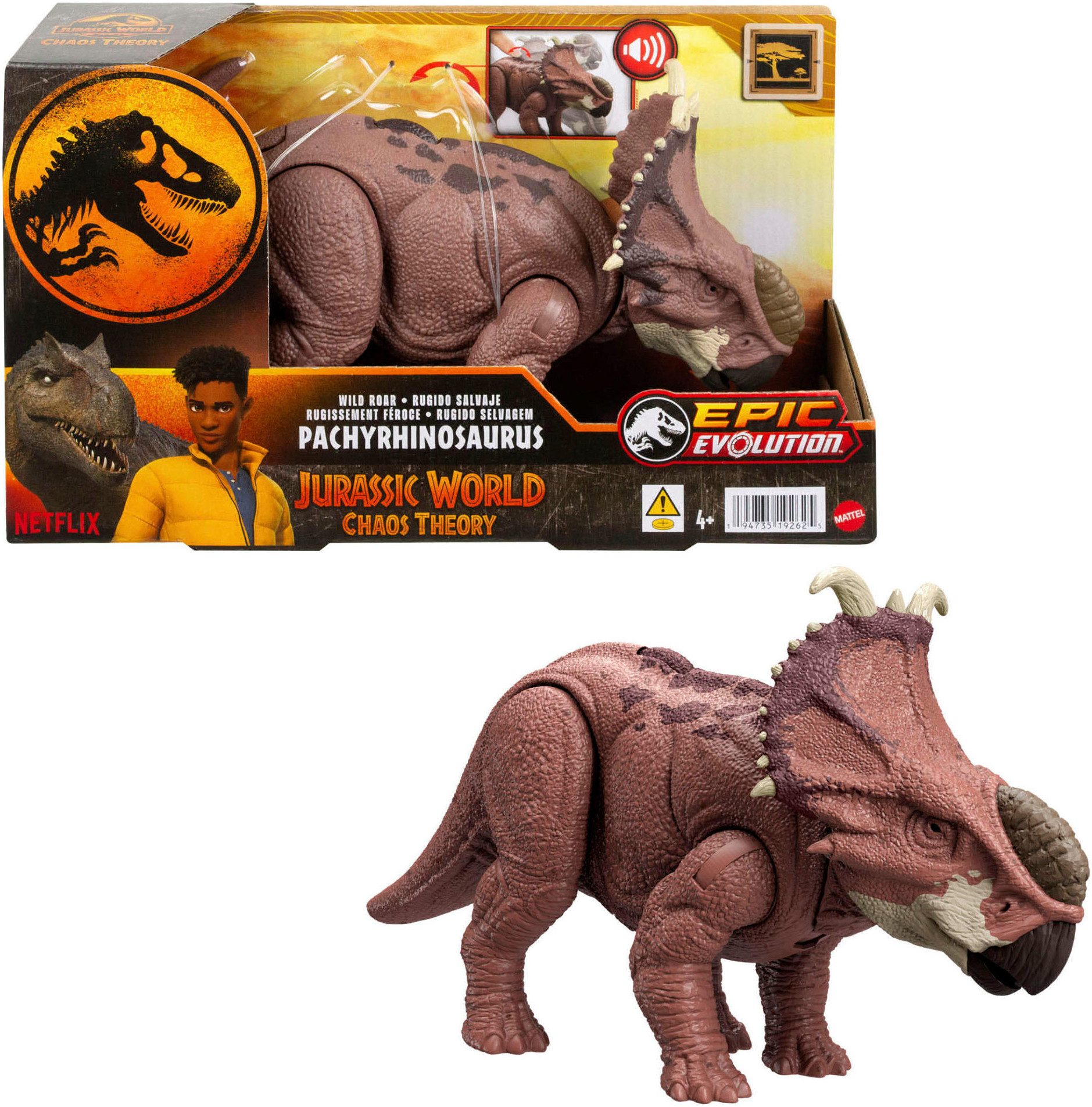 Actionfigur Jurassic World Wild Roar Pachyrhinosaurus
